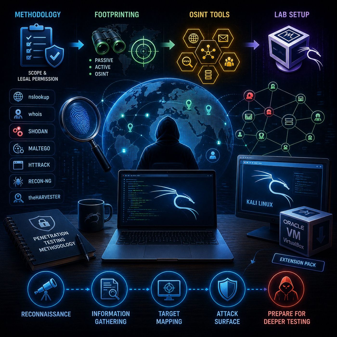 Course 35 - Footprinting and Reconnaissance | Episode 1: Methodology, OSINT Tools, and Lab Setup