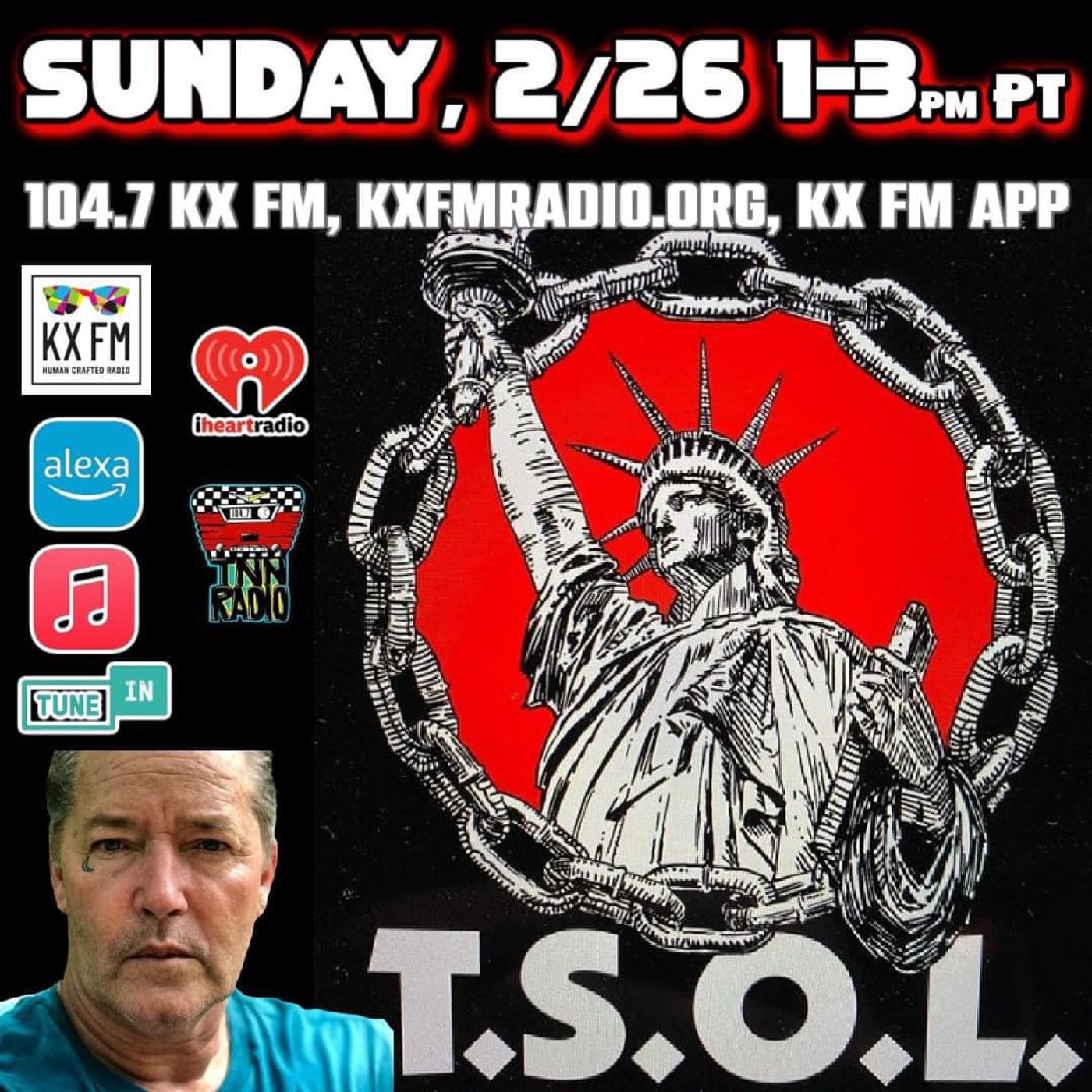 TNN RADIO | February 26, 2023 show with TSOL & Slaves to Humanity episode artwork