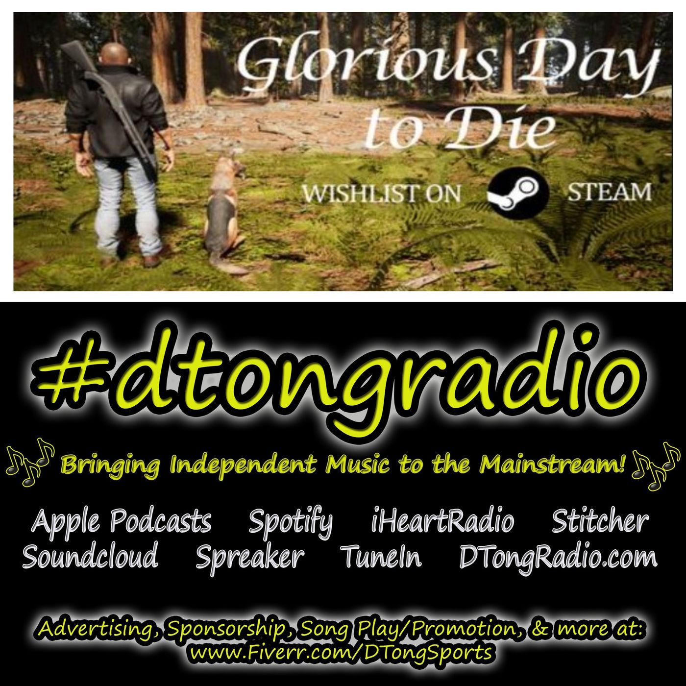 #MusicMonday on #dtongradio - Powered by Glorious Day to Die Web3 Game episode artwork