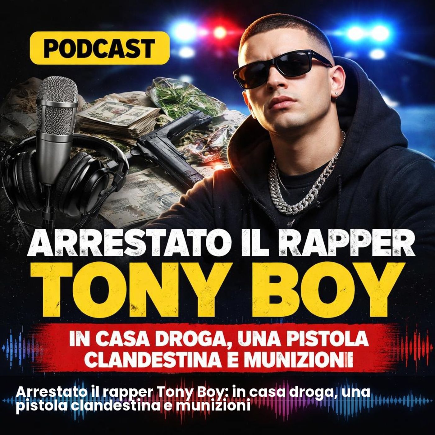 Arrestato il rapper Tony Boy: in casa droga, una pistola clandestina e munizioni episode artwork