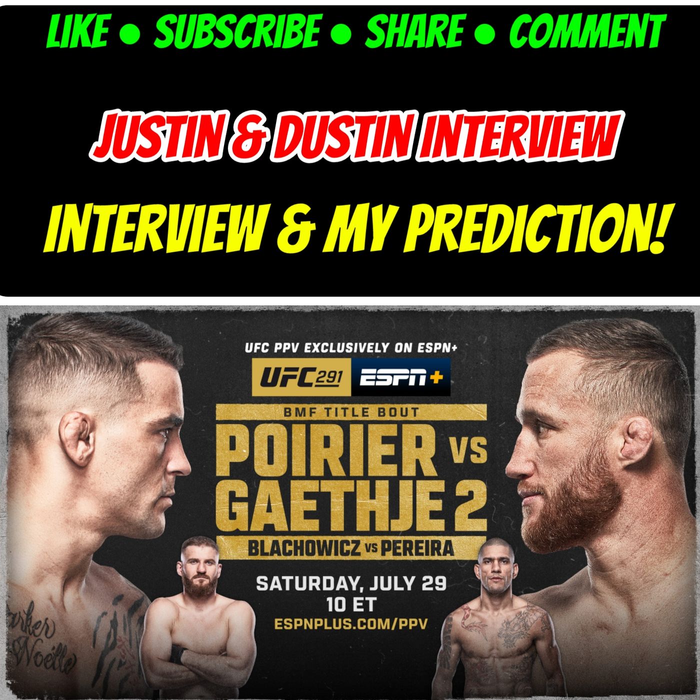 UFC 291 Justin & Dustin Interview & My Fight Prediction! episode artwork