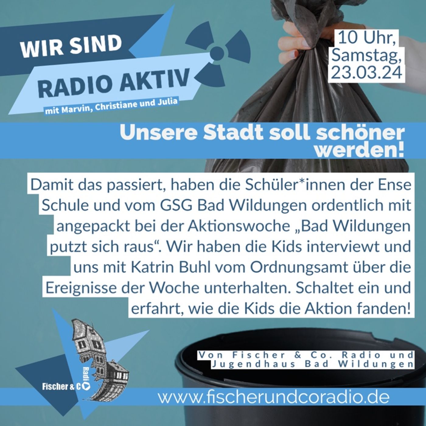 O Schreck! Der Dreck muss weg! Bad Wildungen putzt sich raus 2024 - WIR SIND RADIO AKTIV