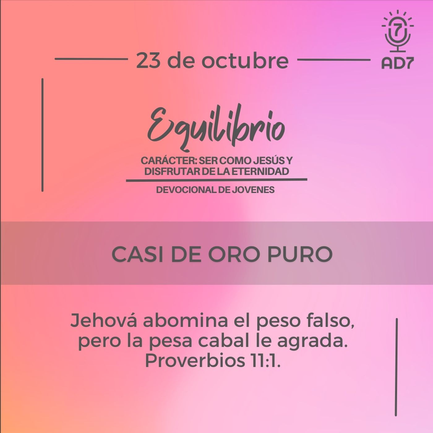 AD7 Devocional - Diferente / Inverso