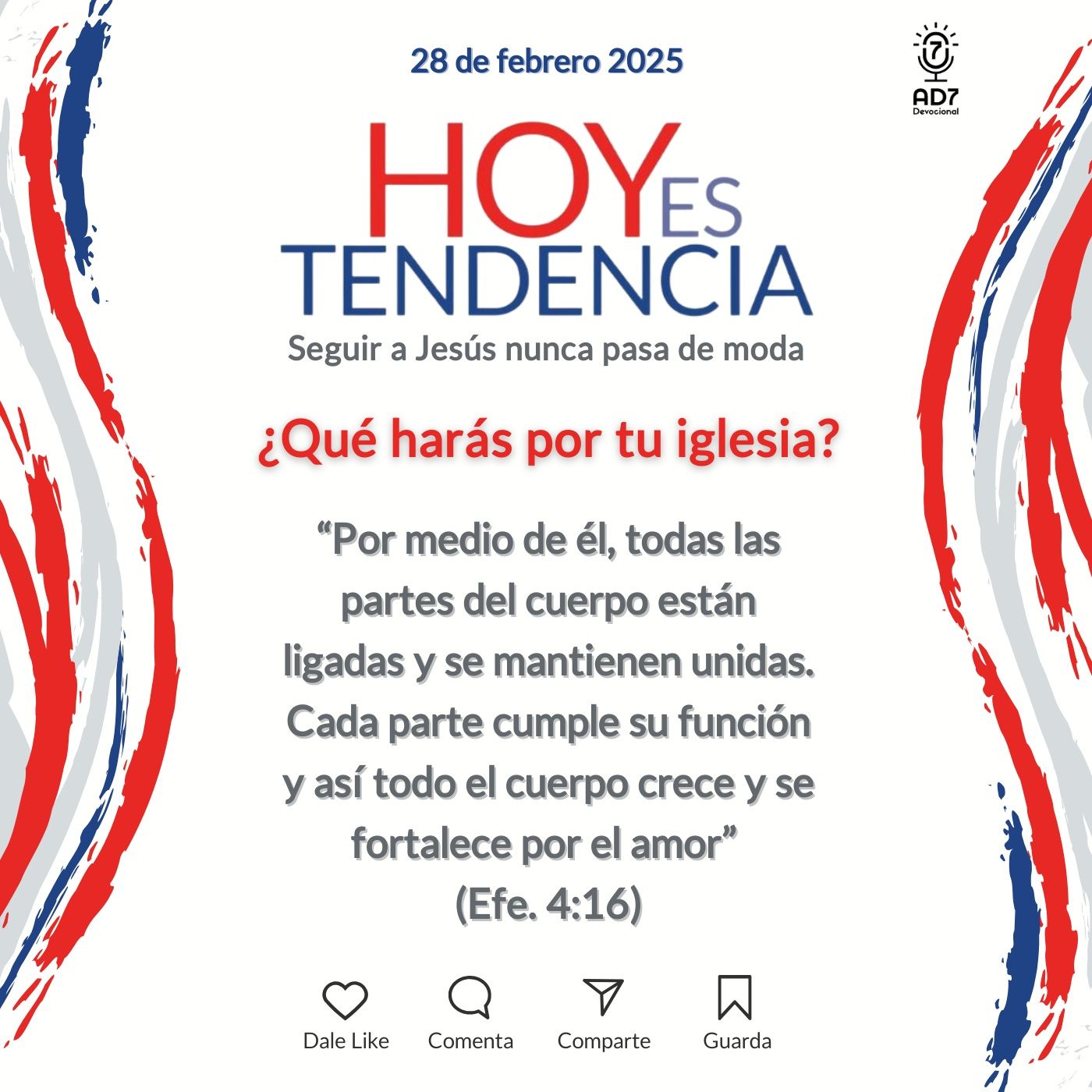 ¿Qué harás por tu iglesia? ~ Devocional de Jóvenes ~ 28 de febrero 2025