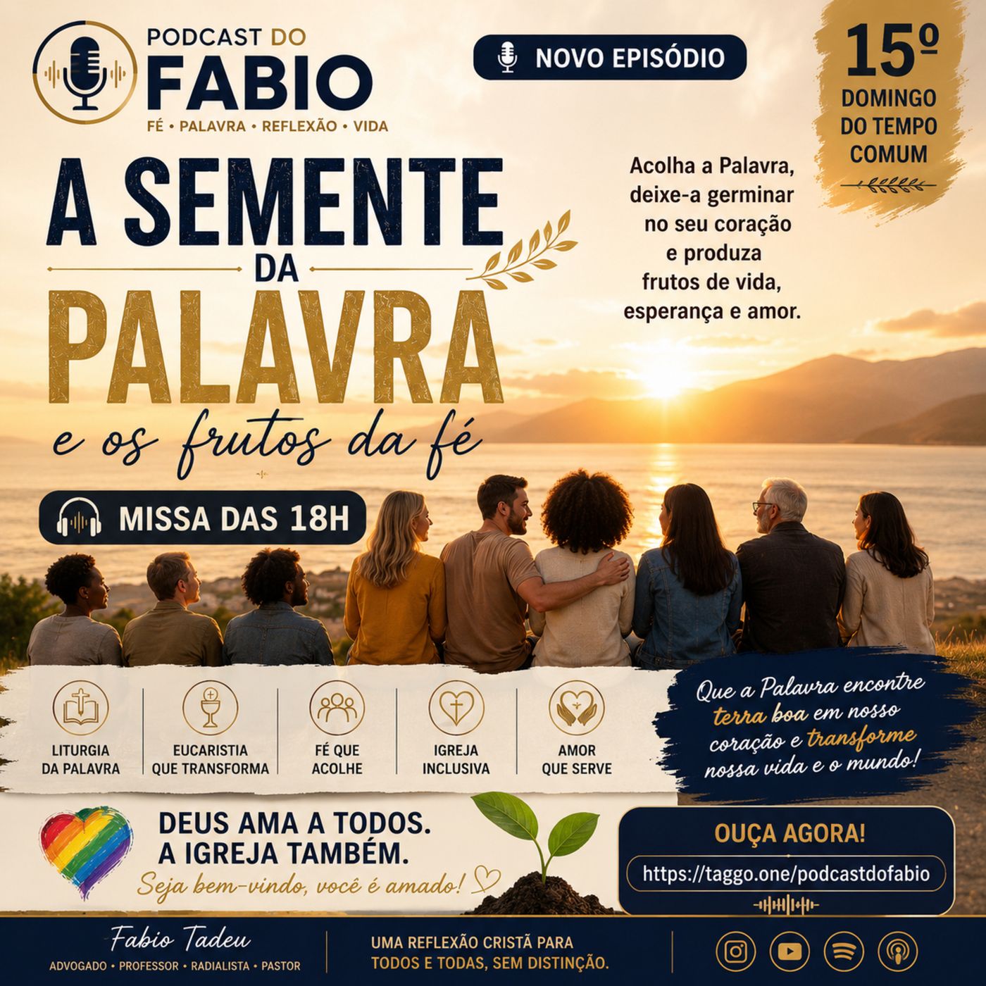 12 de Junho de 2026 - 18h - 15. Domingo Comum