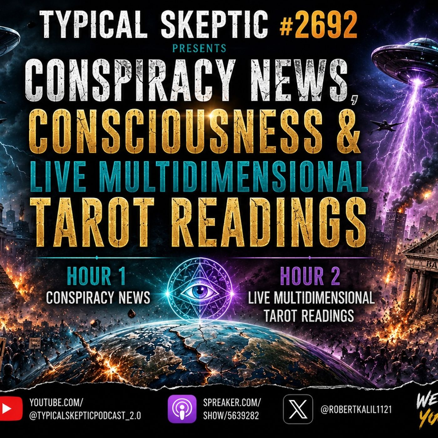 Conspiracy News, & Live Multidimensional Tarot Readings - Matthew Mournian - TSP # 2692 episode artwork