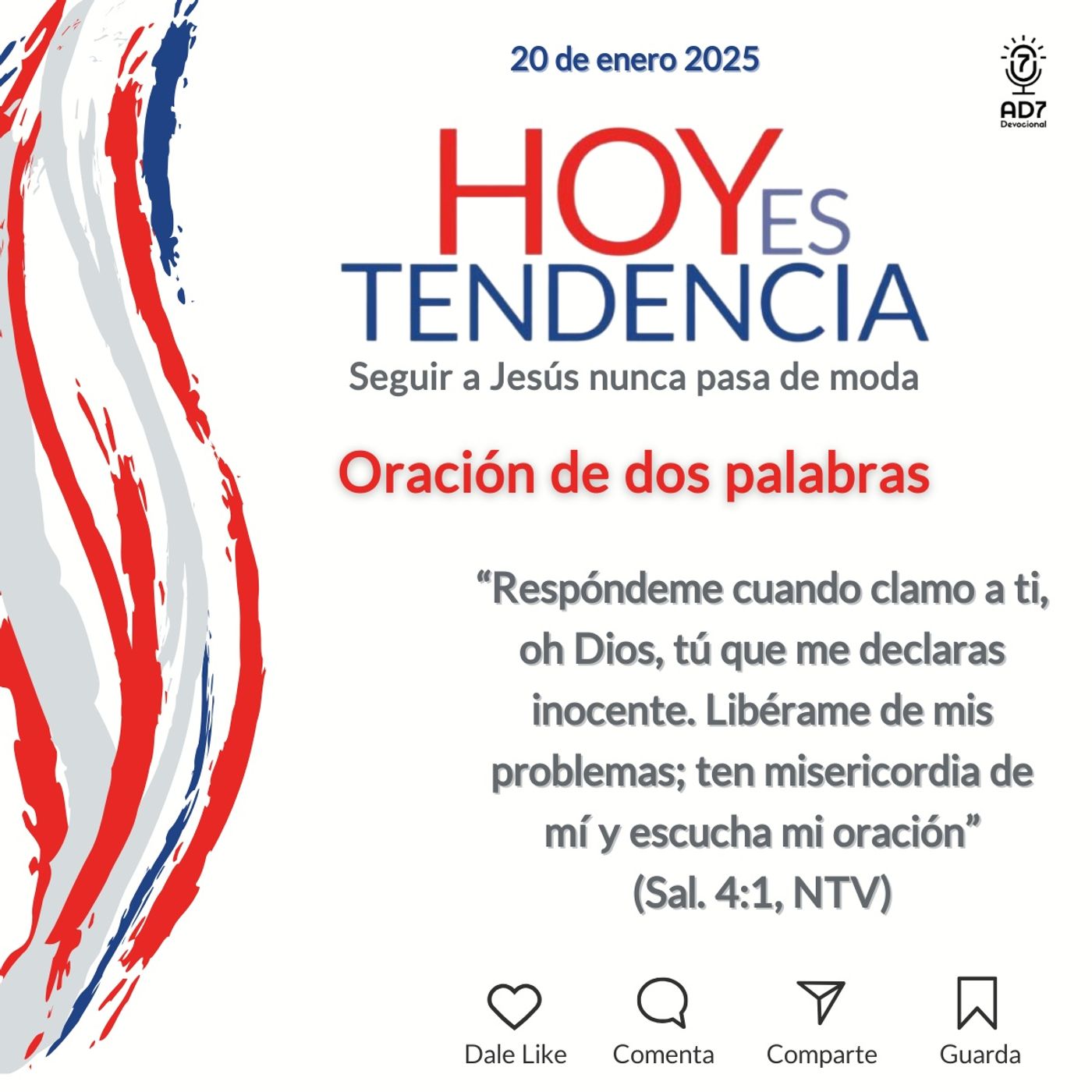 Oración de dos palabras ~ Devocional de Jóvenes ~ 20 de enero 2025