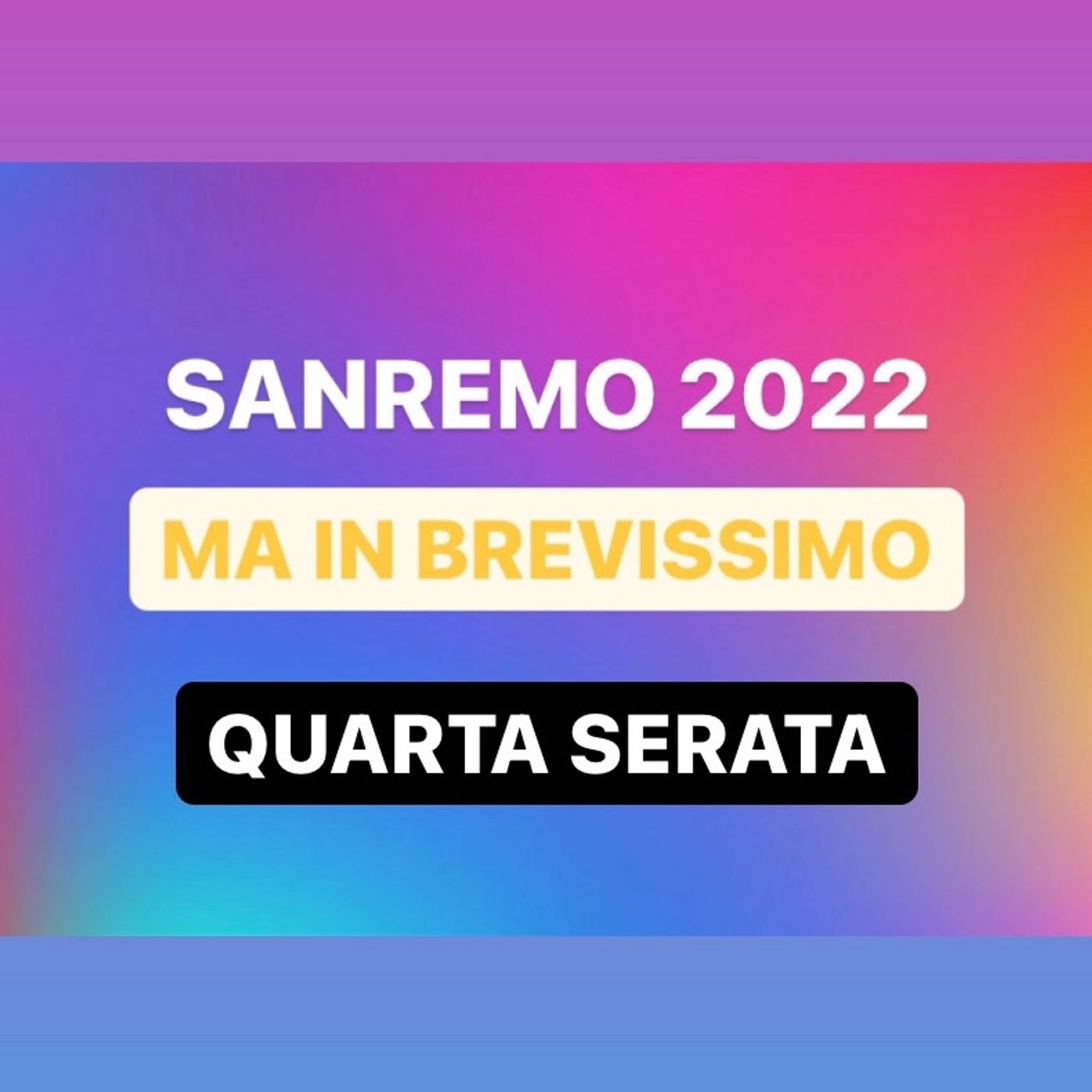 Sanremo ma brevissimo- Puntata 4