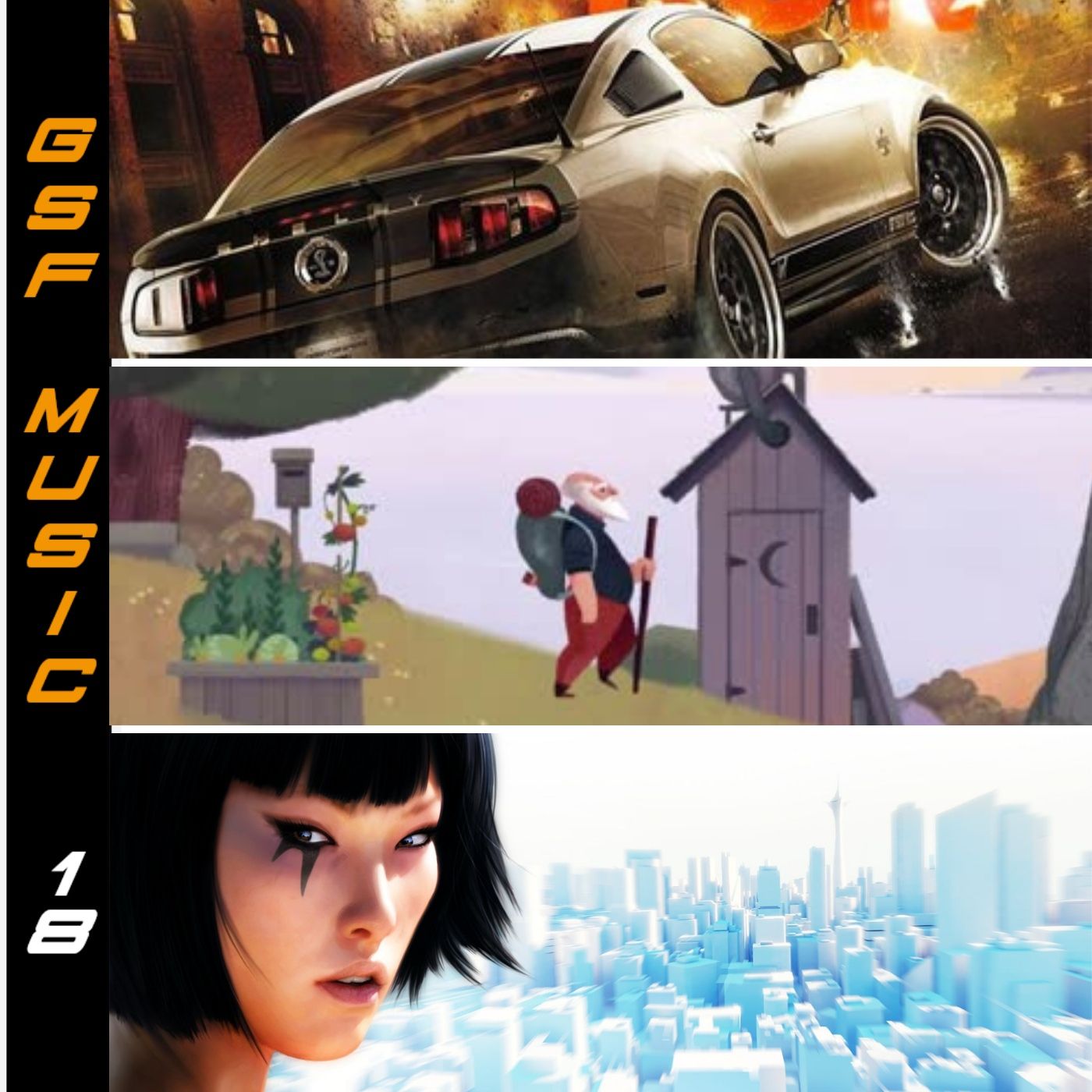 GSF MUSIC 18 - NFS: The Run, Old Man´s Journey y Mirror´s Edge episode artwork