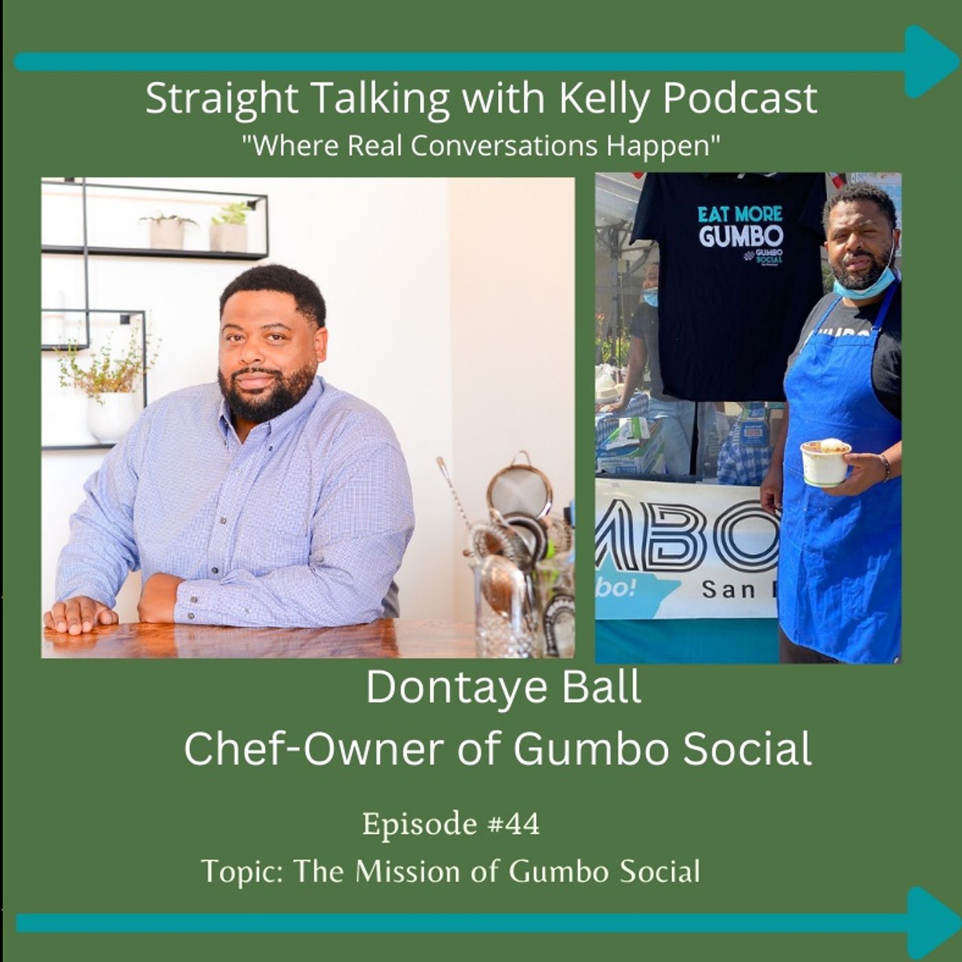 Straight Talking with Kelly-Dontaye Ball-Chef Owner of Gumbo Social episode artwork