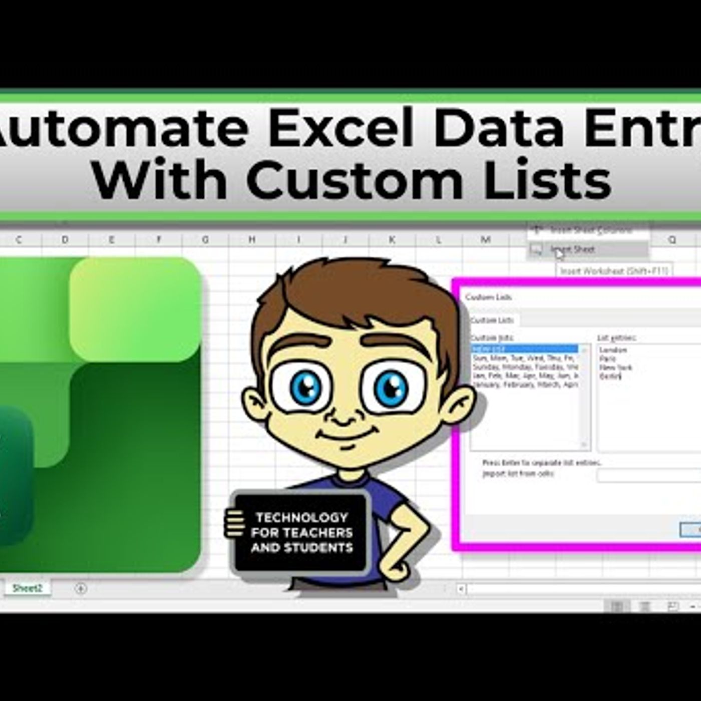 Automate Excel Data Entry with Custom Lists episode artwork