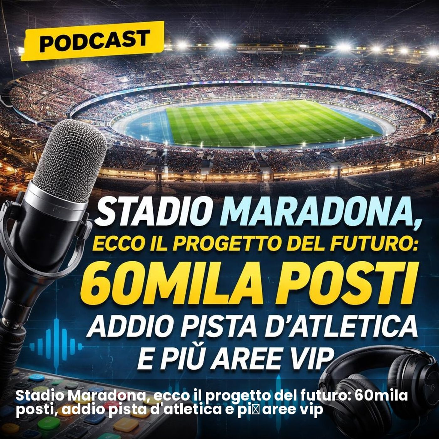 Stadio Maradona, ecco il progetto del futuro: 60mila posti, addio pista d'atletica e più aree vip episode artwork