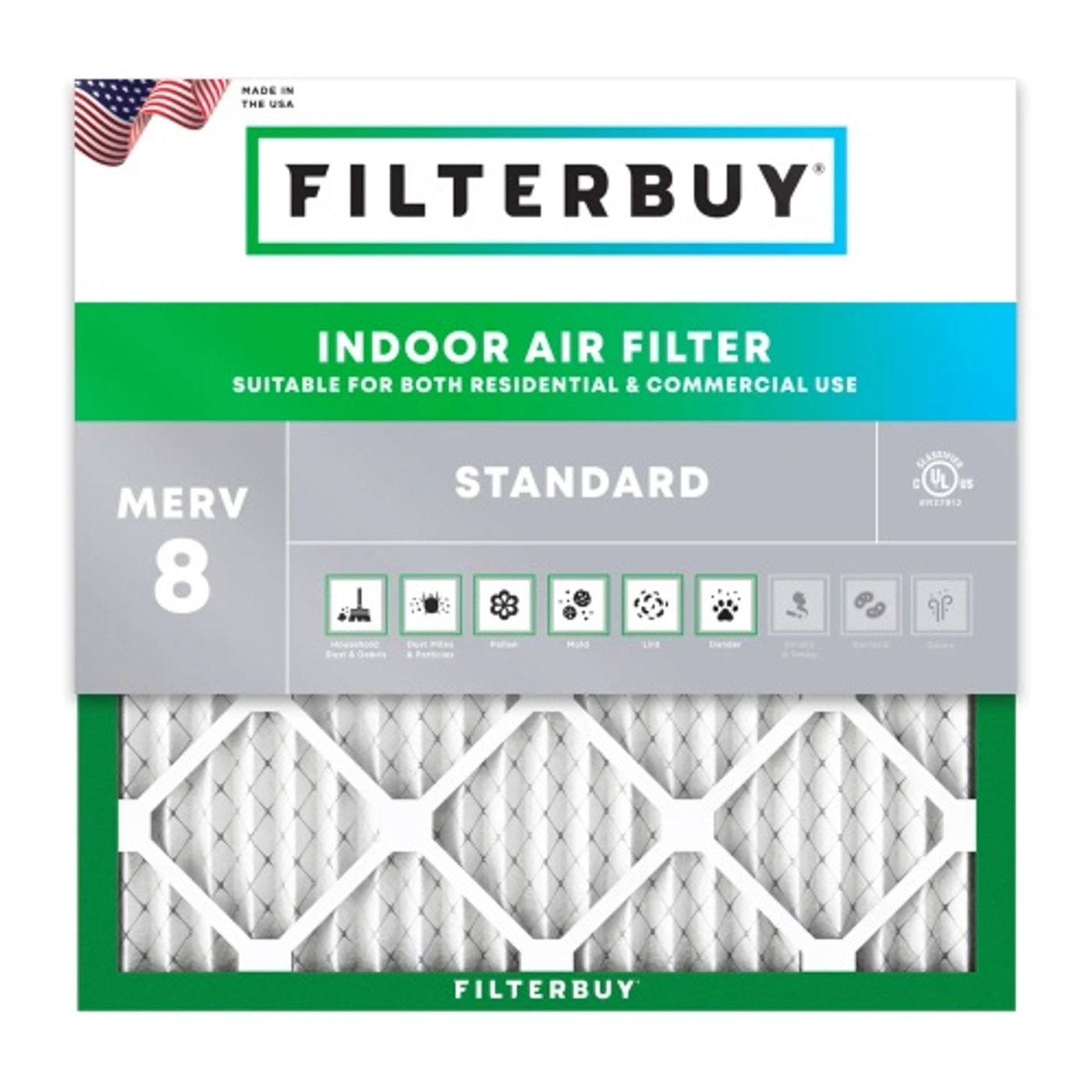 Best MERV 8 17.25x17.25x1 Furnace & HVAC Air Conditioner Filters