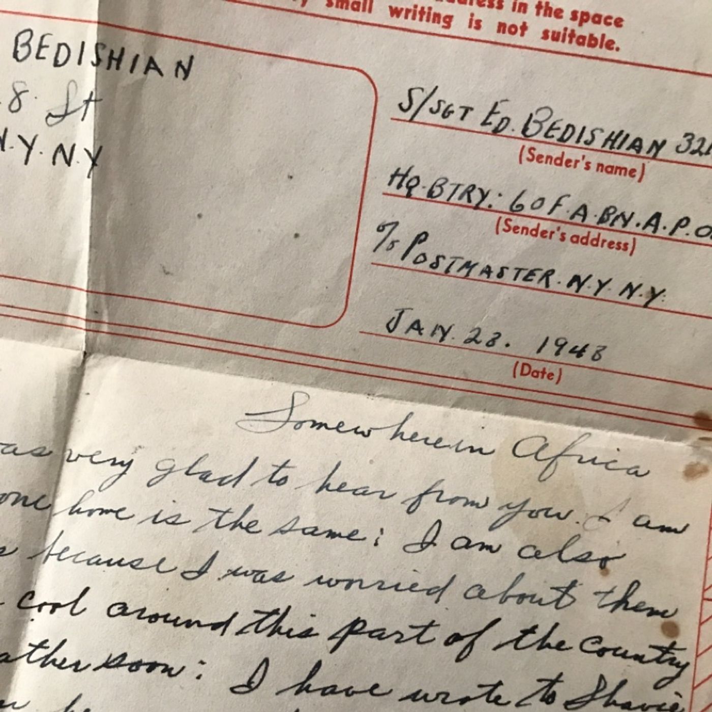 War and Family: Letters Home