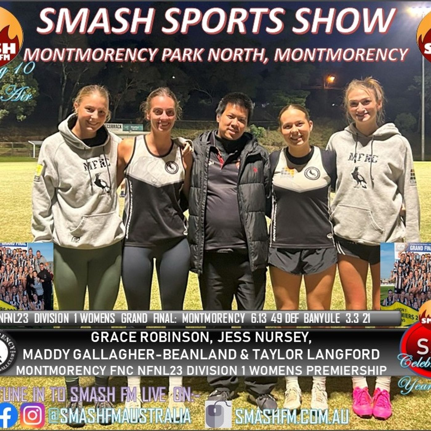 SSS10THYR: Montmorency FNC NFNL23 Division 1 Womens Premiership Interviews 170424