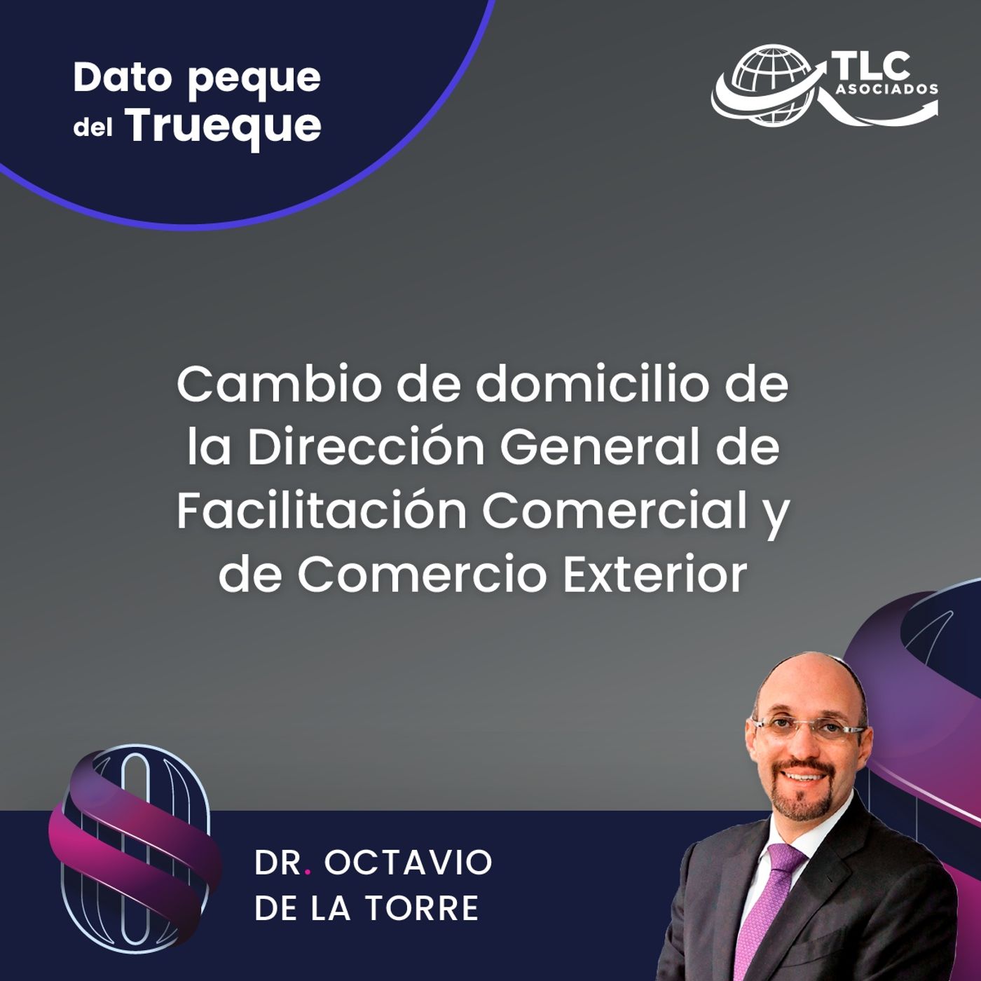 E176 El Dato Peque del Trueque: Cambio de domicilio de la Dirección General de Facilitación Comercial y de Comercio Exterior E176 El Dato Peque del Trueque: Cambio de domicilio de la Dirección General de Facilitación Comercial y de Comercio Exterior