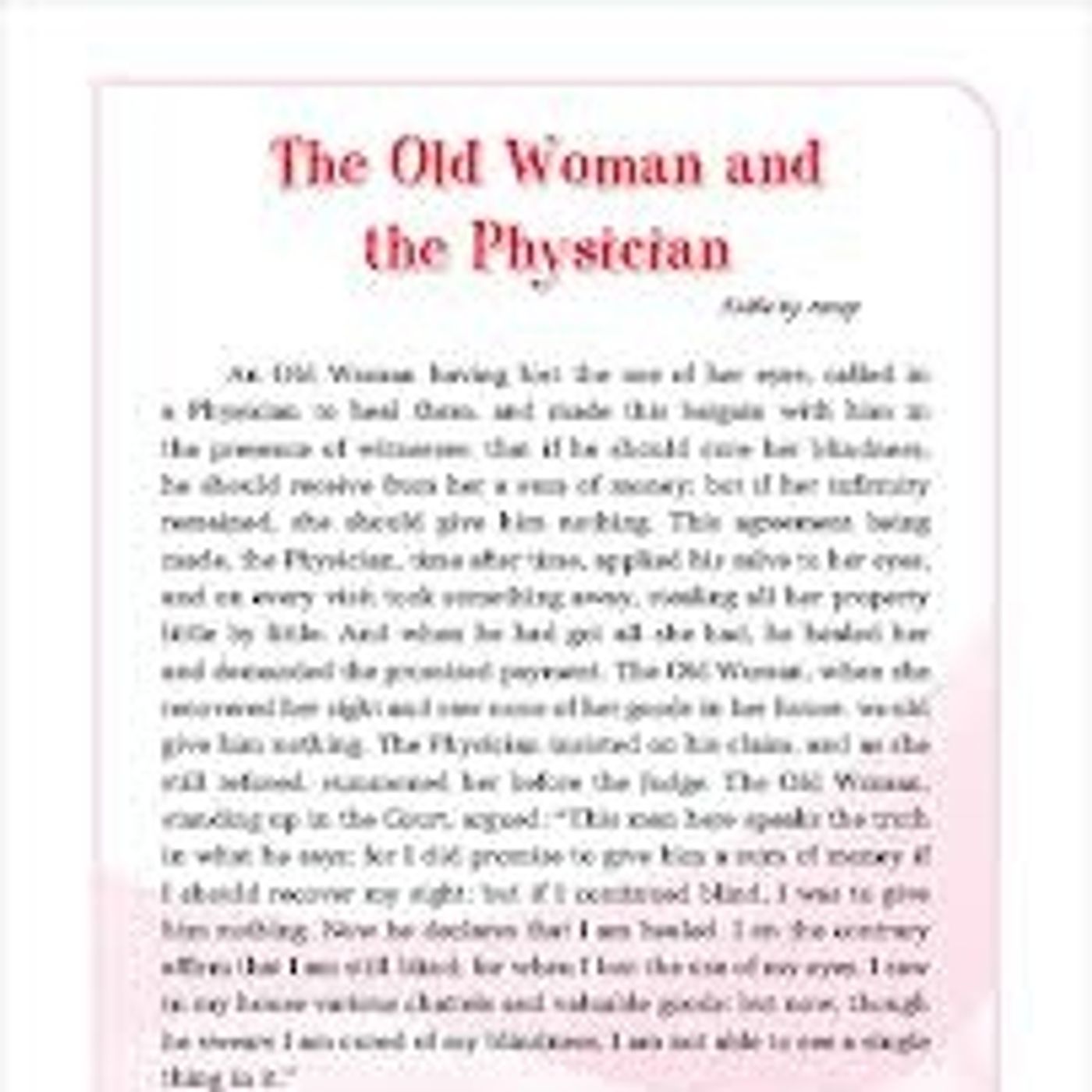 The Old Woman And The Physician episode artwork