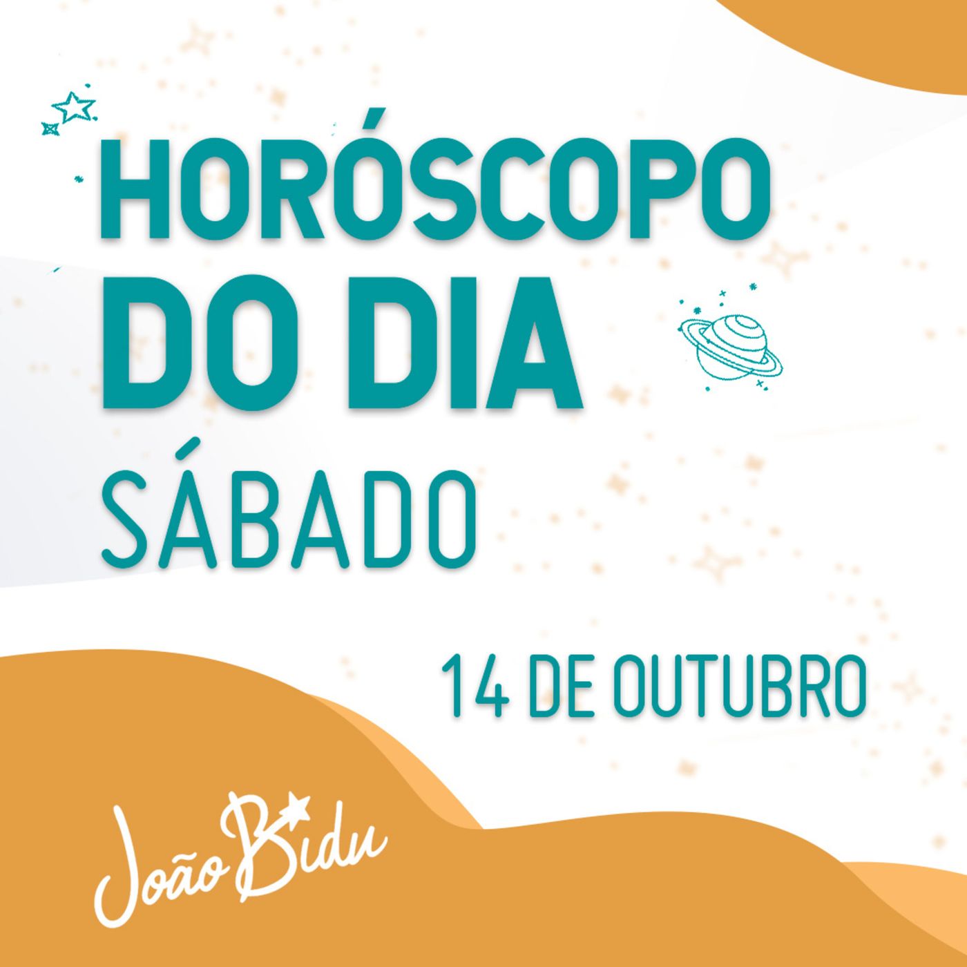 Horóscopo do Dia 14 de Outubro com João Bidu - Sábado episode artwork