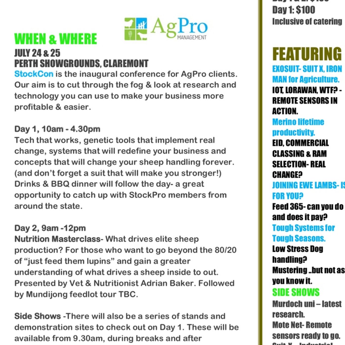 AgPro Cast
