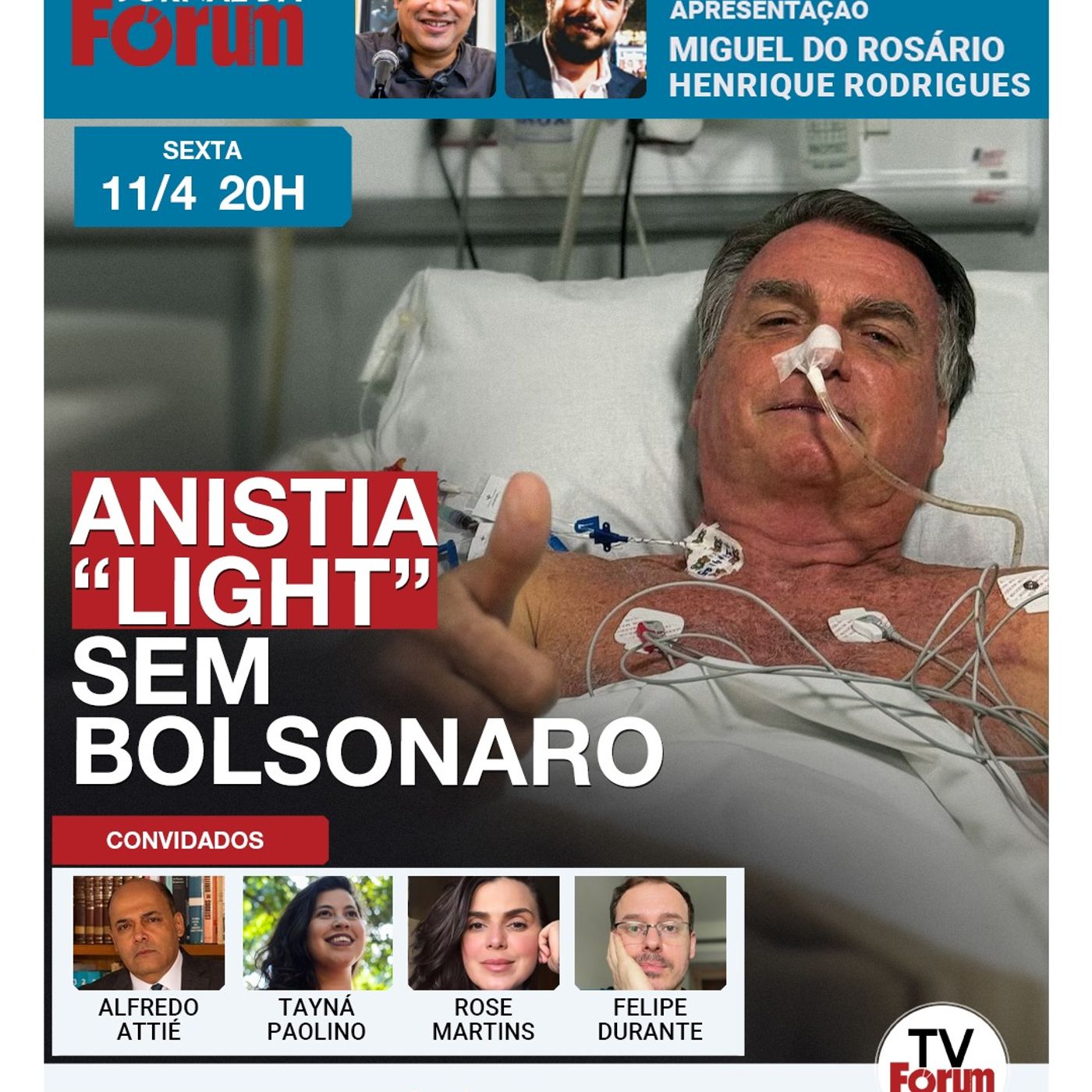 Encurralado pela Justiça, Bolsonaro se interna | Oposição aceita anistia "light" | 11.04.25 episode artwork