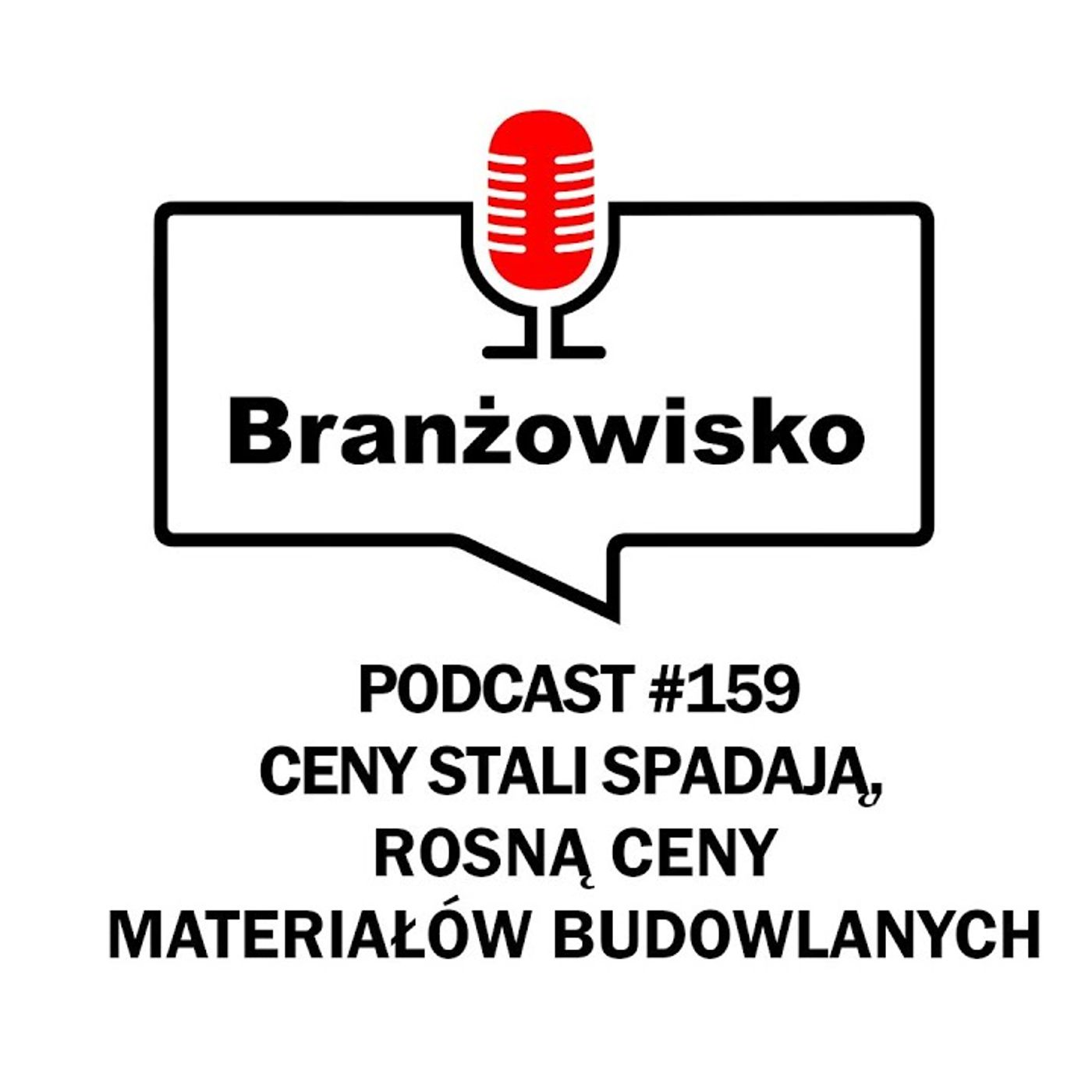 Branżowisko #159 - Ceny stali spadają. Rosną ceny materiałów budowlanych episode artwork