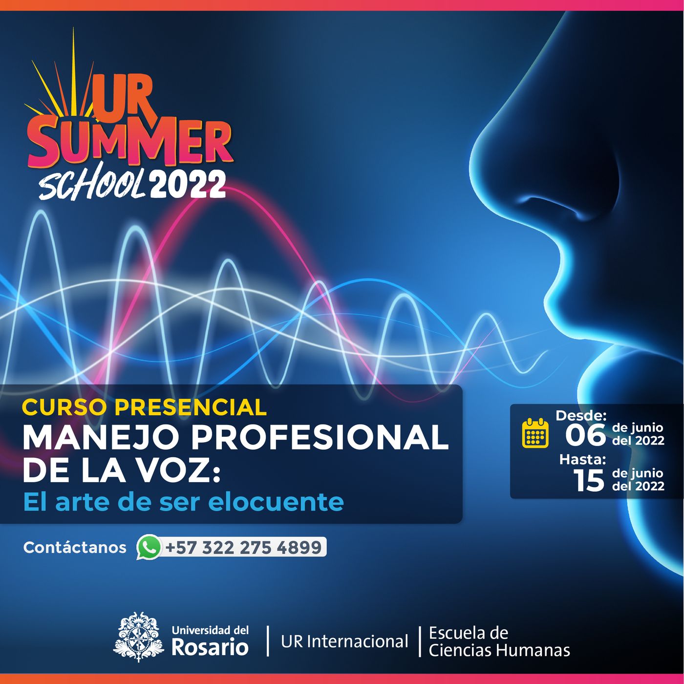 UR Summer School tendrá nuevo módulo: Manejo profesional de la voz, el arte de ser elocuente episode artwork
