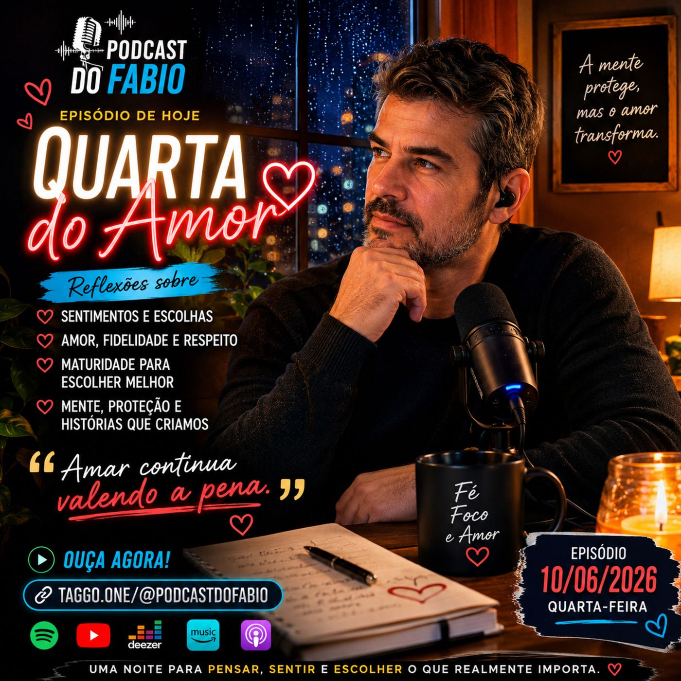 10 de Junho de 2026 - 🎙️ QUARTA DO AMOR ❤️