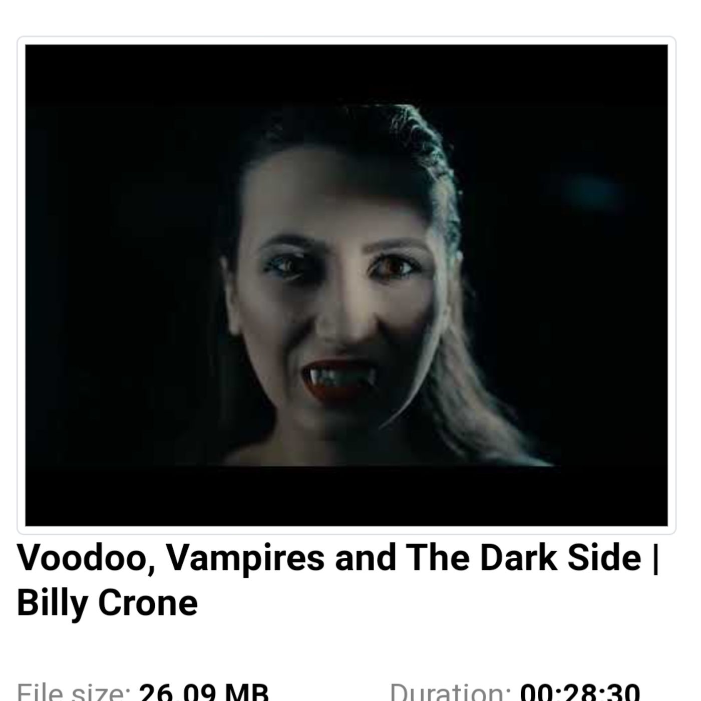 Voodoo, Vampires and The Dark Side | Billy Crone episode artwork