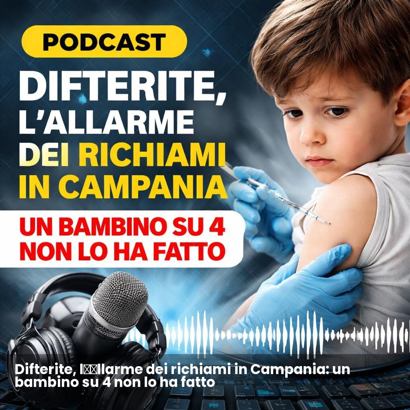 Difterite, l’allarme dei richiami in Campania: un bambino su 4 non lo ha fatto episode artwork