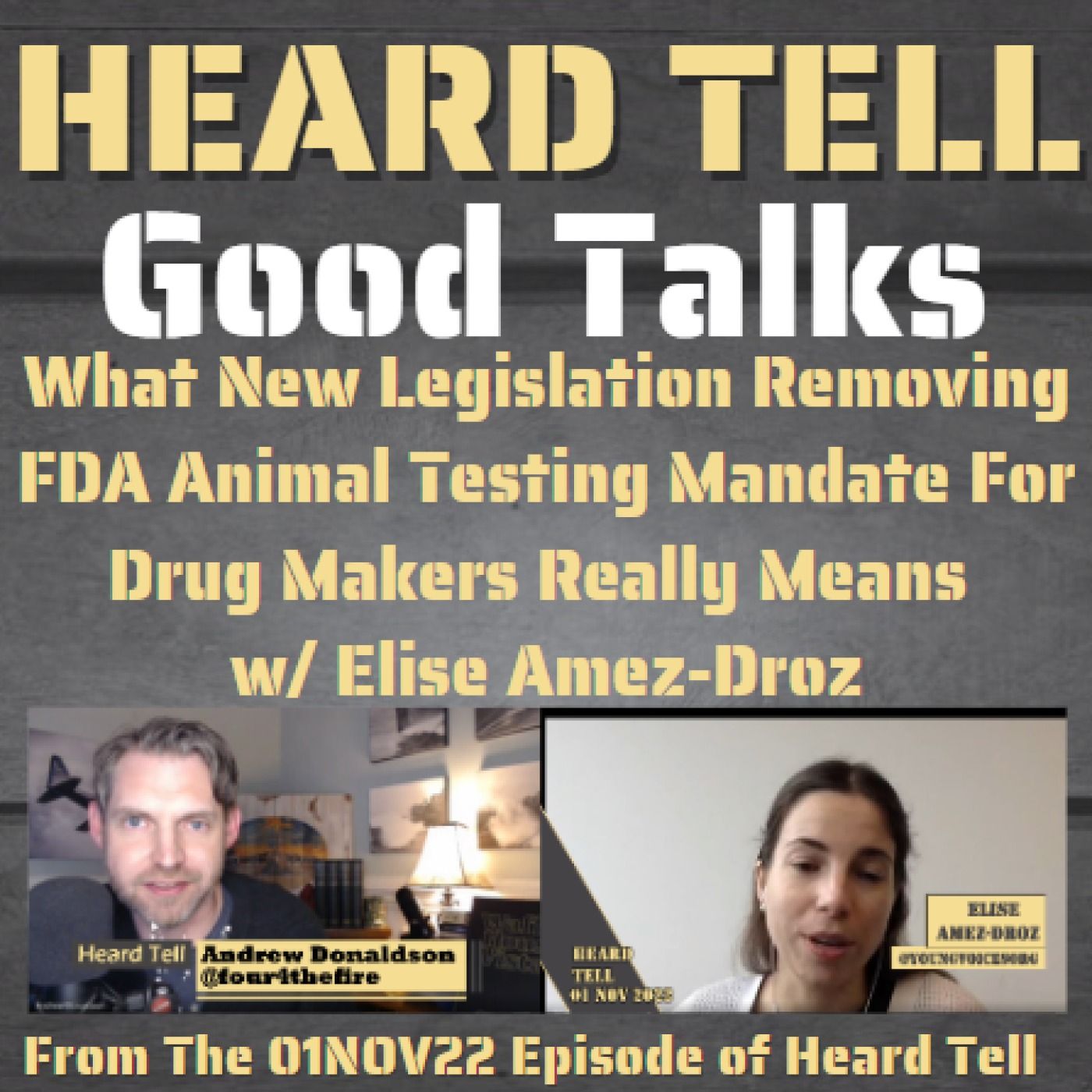 Good Talks: What New Legislation Removing FDA Animal Testing Mandate Really Means w/ Elise Amez-Droz