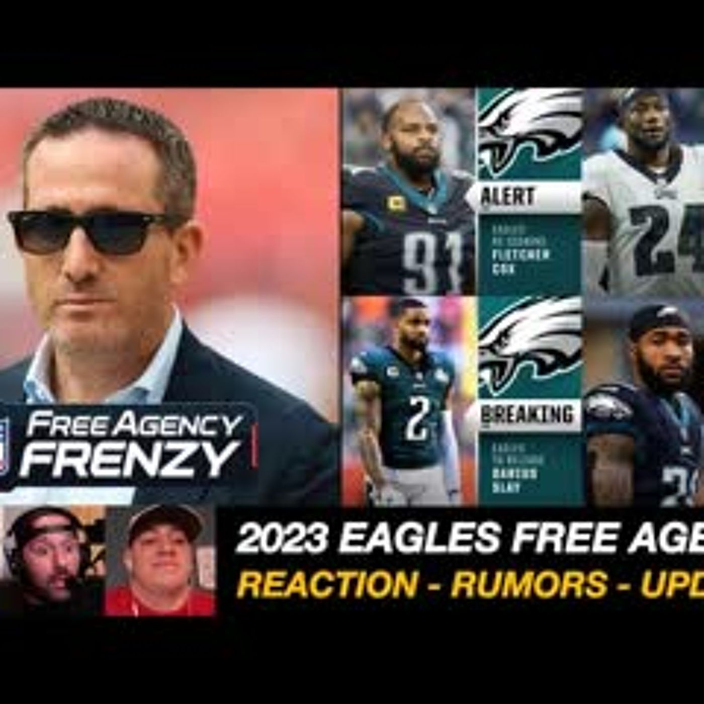 PHILADELPHIA EAGLES 2023 NFL FREE AGENCY: Live Rumors + Reactions | 2023 NFL Free Agency News episode artwork