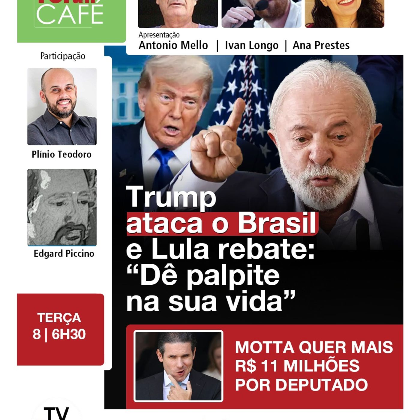 Trump ataca o Brasil, Bolsonaro bate palma e Lula rebate: "dê palpite na sua vida" | 08.07.25