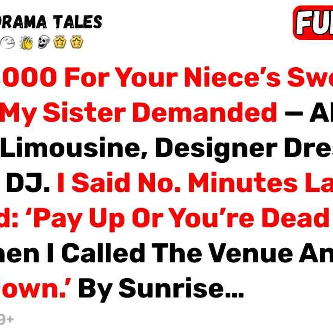 _Send _8_000 For Your Niece_s Sweet Sixteen__ My Sister Demanded _ Along... - Best Reddit Stories episode artwork