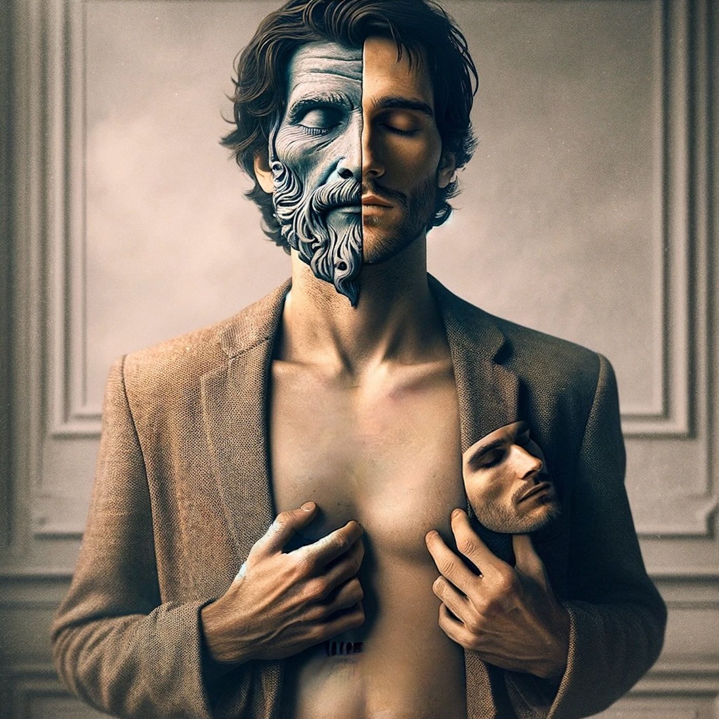 "We are what we pretend to be, so we must be careful about what we pretend to be." episode artwork