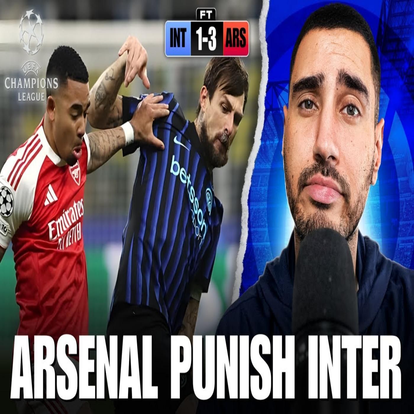 INTER 1 - 3 ARSENAL | YUP, ANOTHER BIG GAME LOSS. #UCL Match Reaction episode artwork
