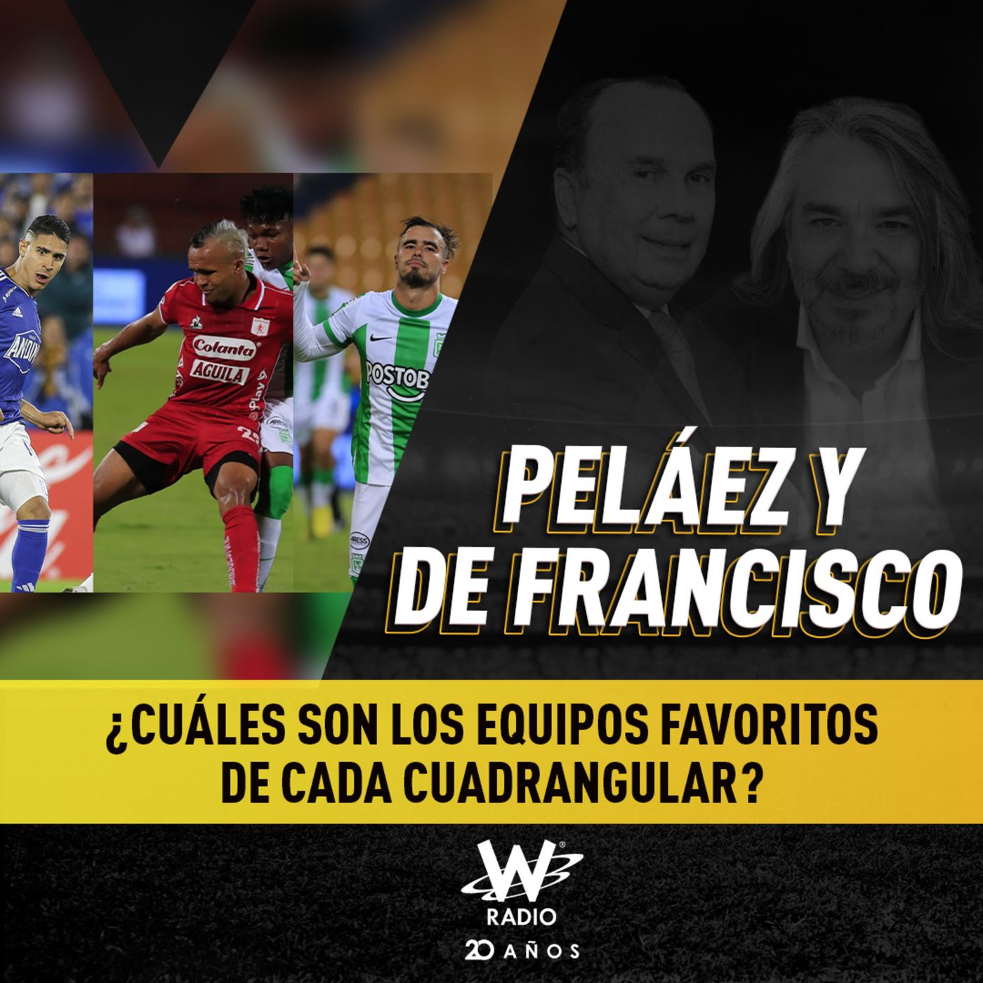 ¿Cuáles son los equipos favoritos de cada cuadrangular?