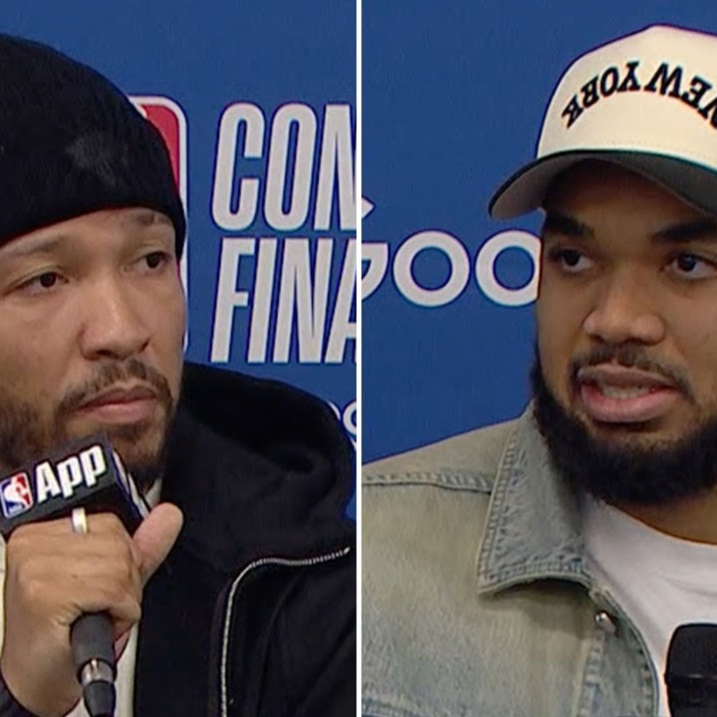 Little things cost us  Jalen Brunson & Karl-Anthony Towns Talk Game 4 Loss vs. Pacers episode artwork