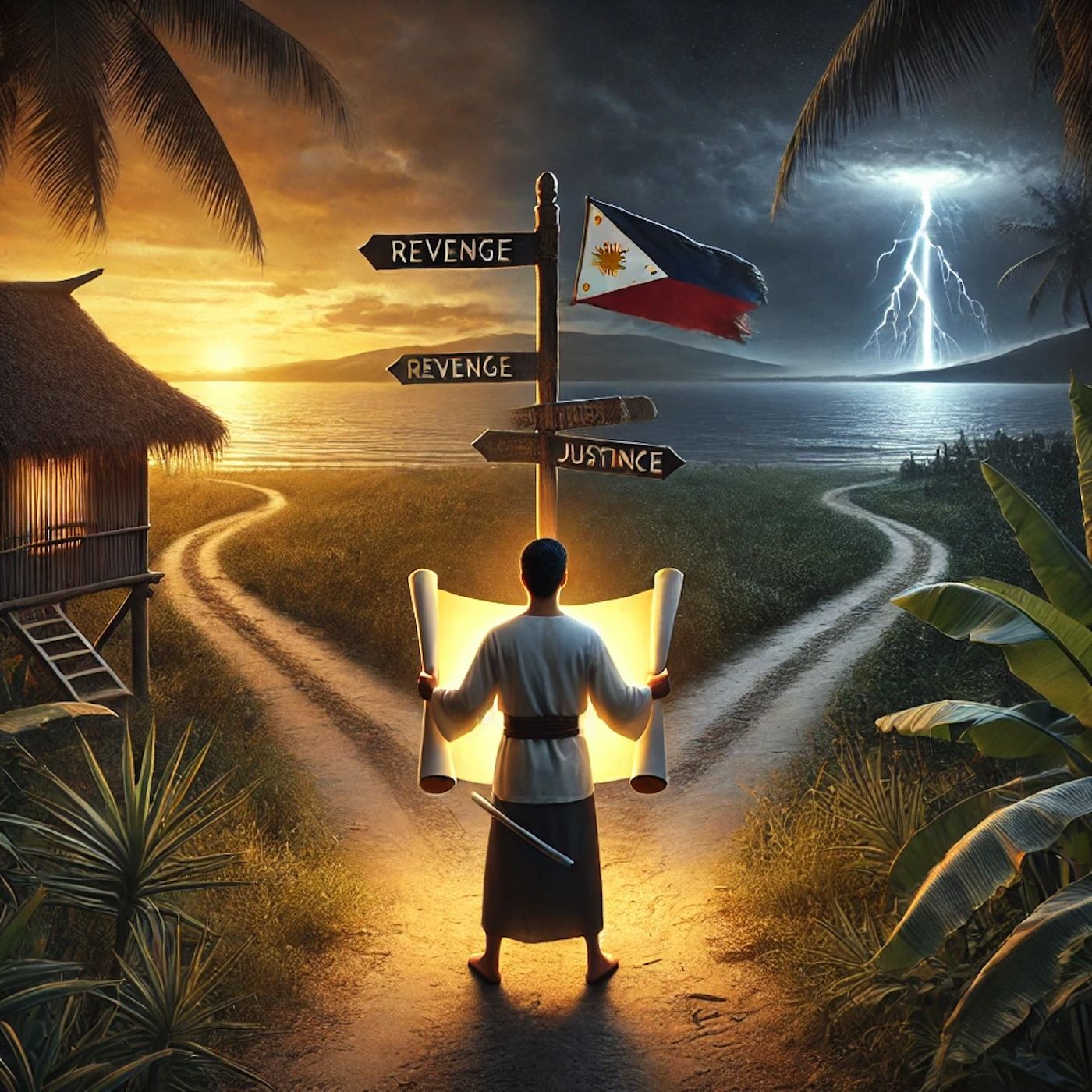 Ang matuwid na galit ay nagbibigay-katwiran sa anumang kilos, kahit na ang pagpatay, basta't ikaw ay nagbabayad ng isang malaking kasalanan. episode artwork