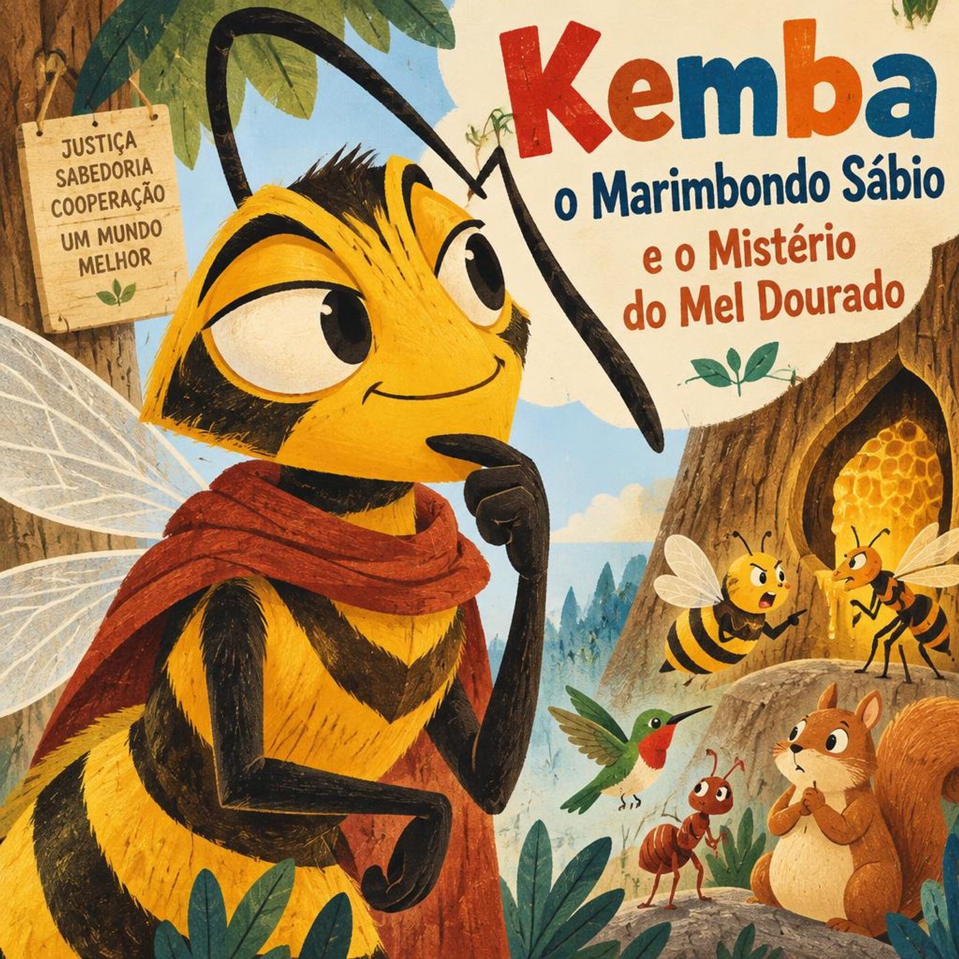O Sábio Marimbondo e o Mistério do Mel Dourado ｜【Fábula】