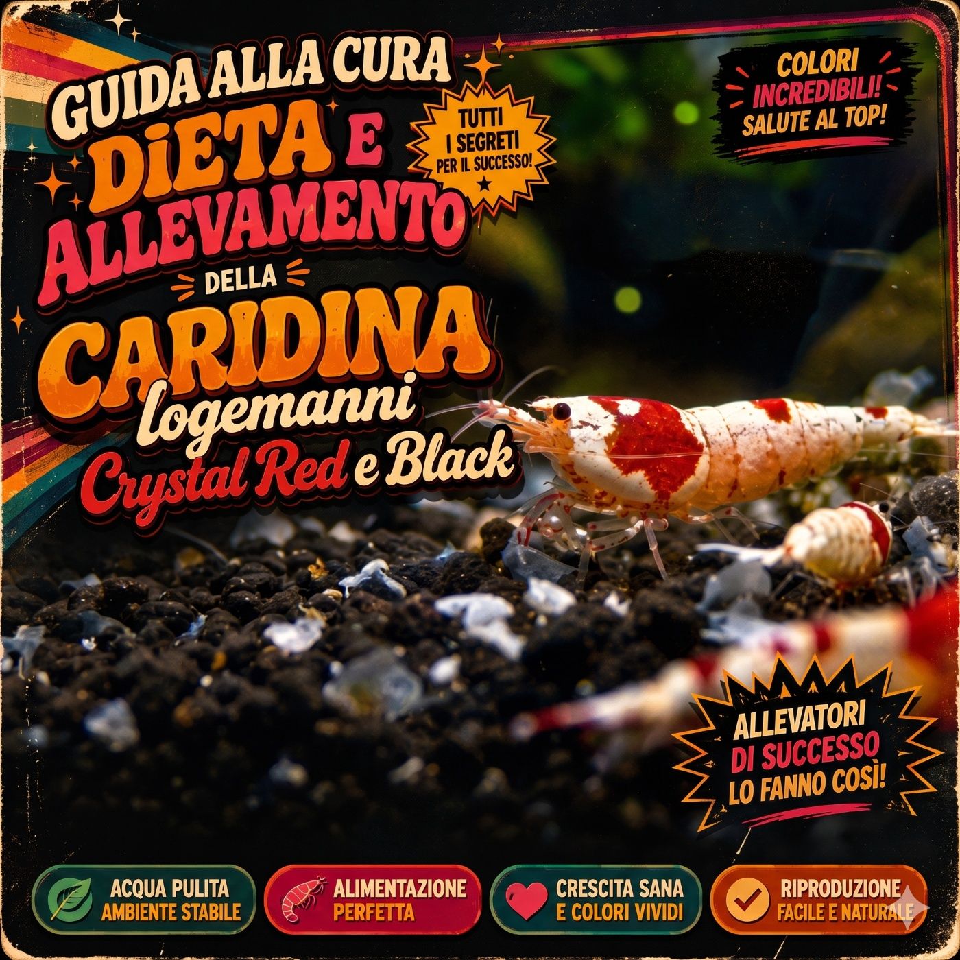 🦐 CARIDINA LOGEMANNI Guida Completa alle Crystal Red e Crystal Black episode artwork