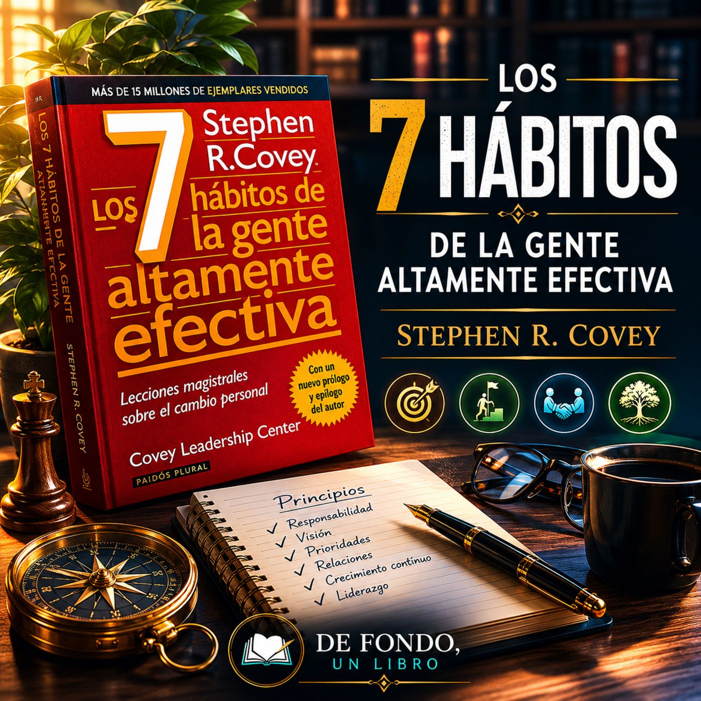 De fondo un libro