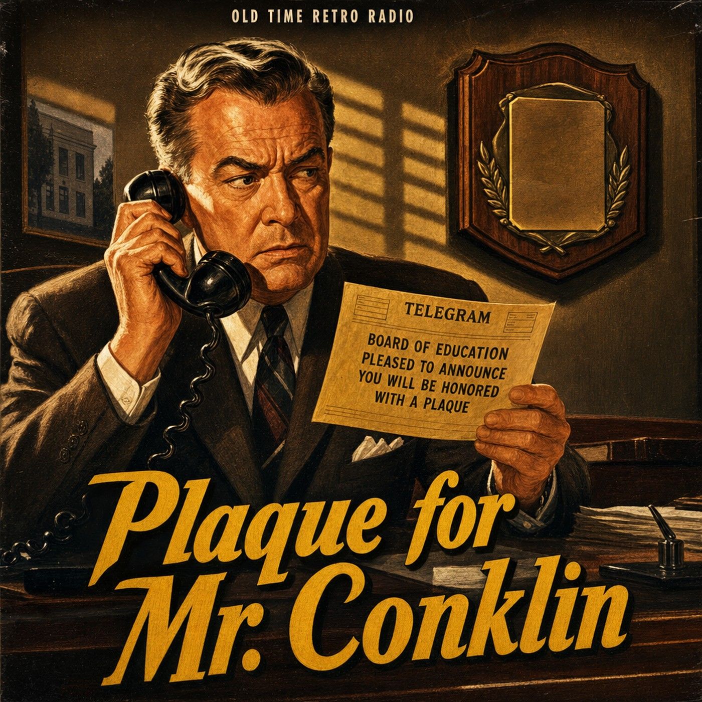 Our Miss Brooks - "Plaque for Mr. Conklin" (Old Time Radio, 1953) episode artwork