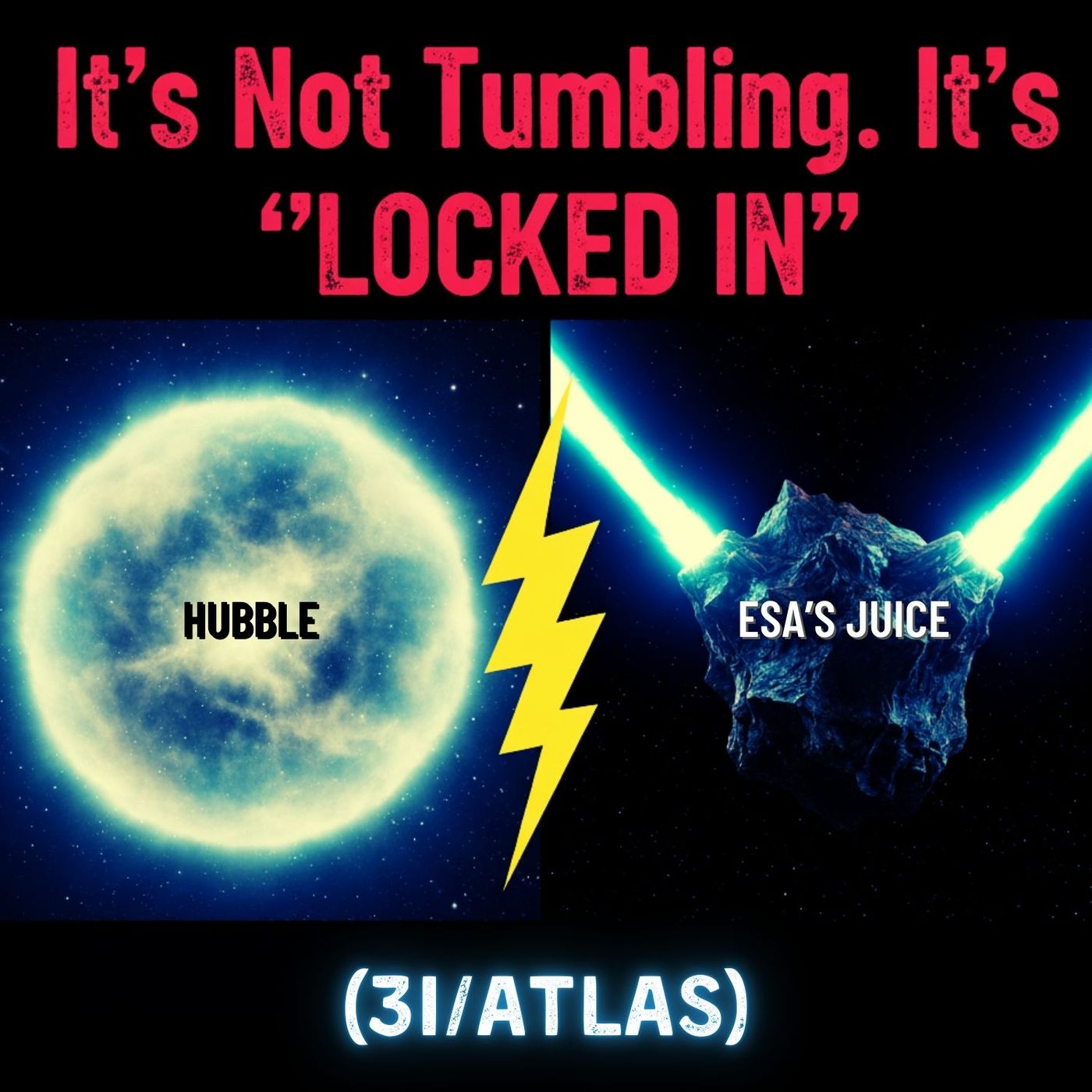 3I Atlas: It’s Not Tumbling. It’s "Locked In." (What Hubble Missed But JUICE Detected)