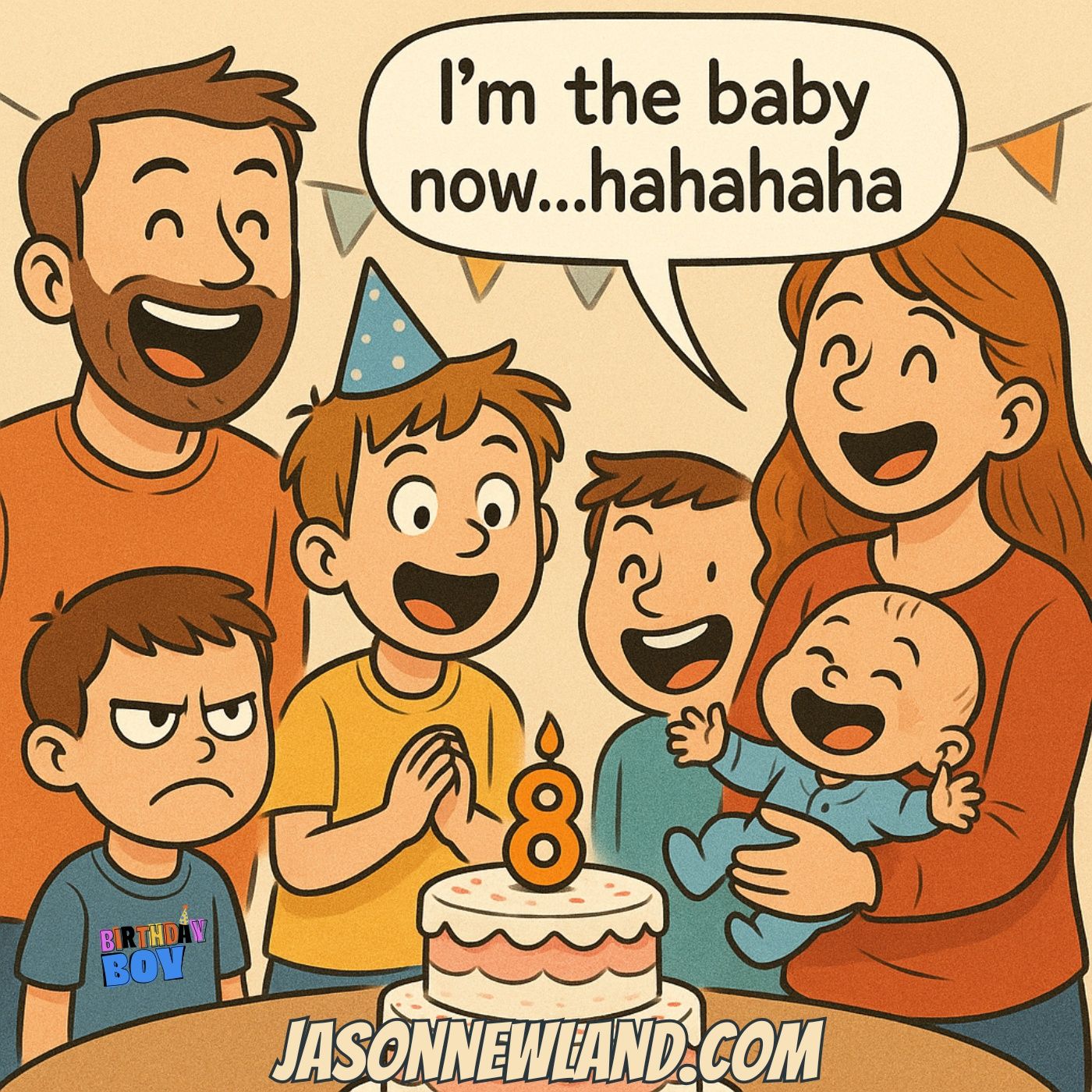 (music) (10 hours) How my brother ruined my 8th Birthday | LMBYTS #1422 | Jason Newland | 25th August 2025