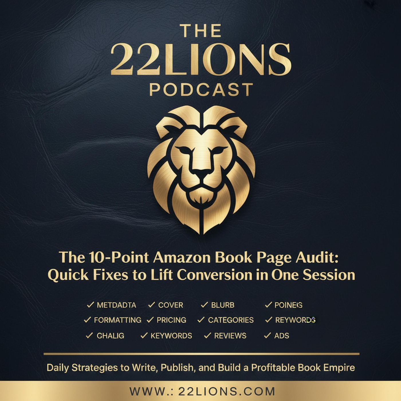 The 10-Point Amazon Book Page Audit: Quick Fixes to Lift Conversion in One Session episode artwork