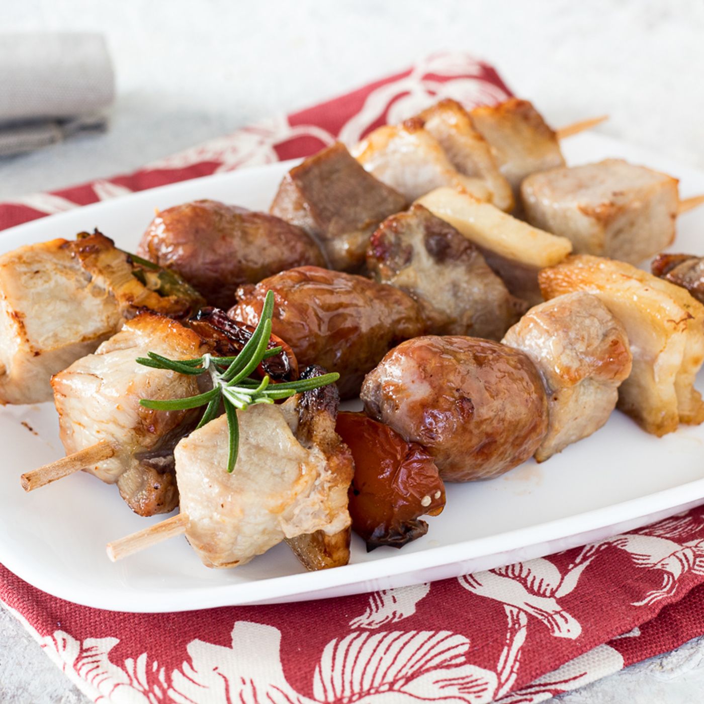 SPIEDINI DI CARNE IN FRIGGITRICE AD ARIA