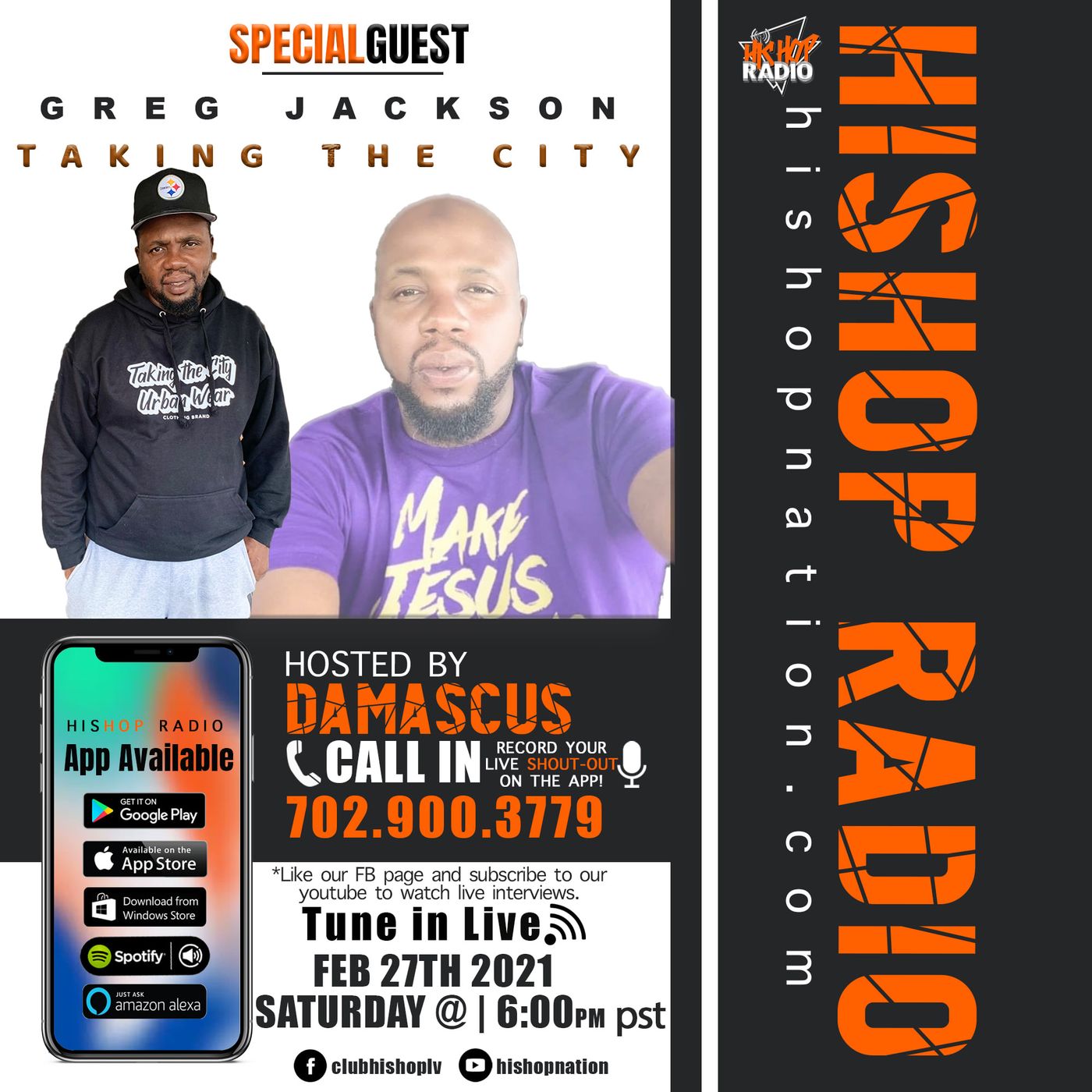 EPISODE 72  - His Hop Radio  - Greg jackson episode artwork