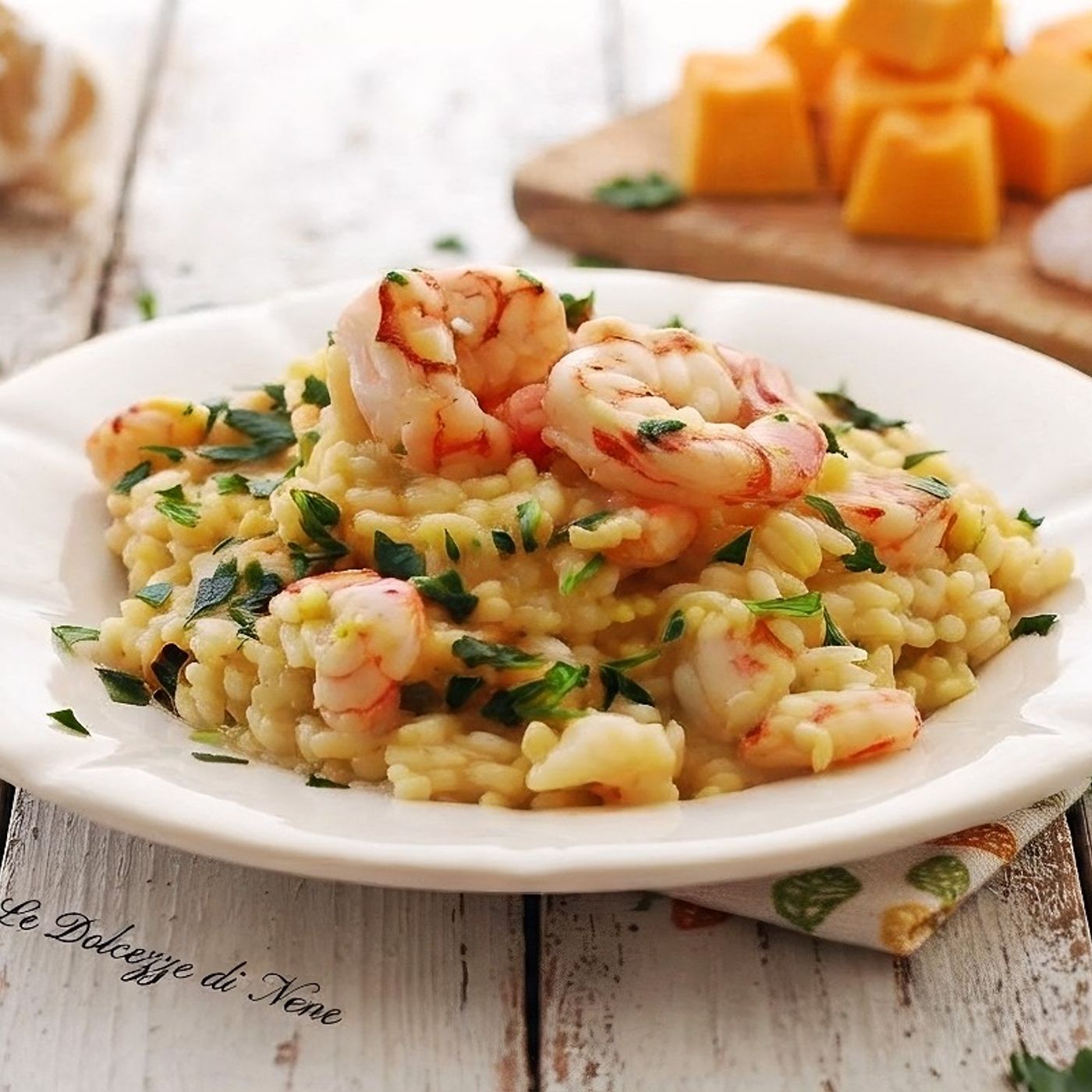 RISOTTO ZUCCA E GAMBERI