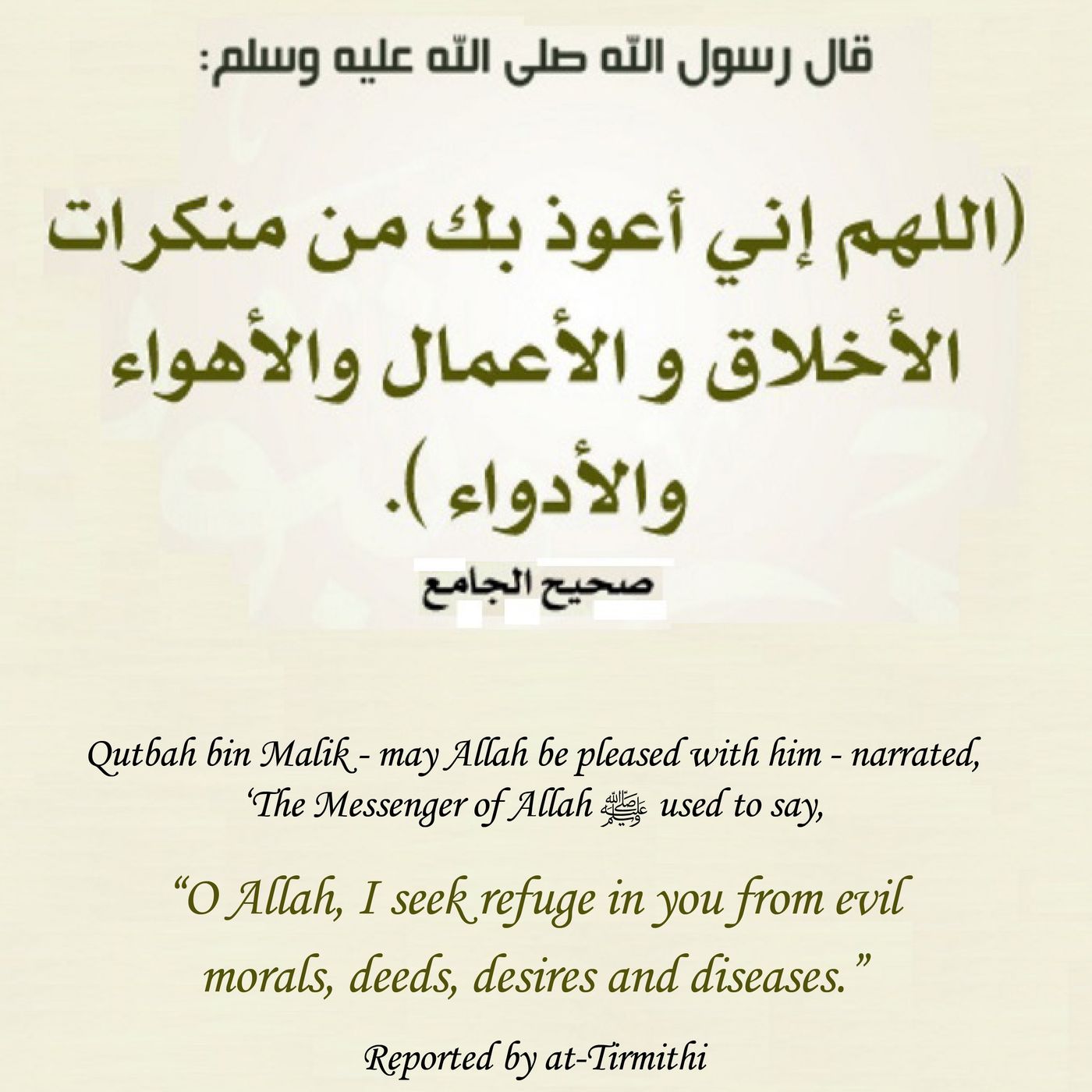 I Seek Refuge From Evil Manners, Actions, Desires and Diseases  (Du'aa) | Abu 'Atiyah Mahmoud bin Muhammad episode artwork