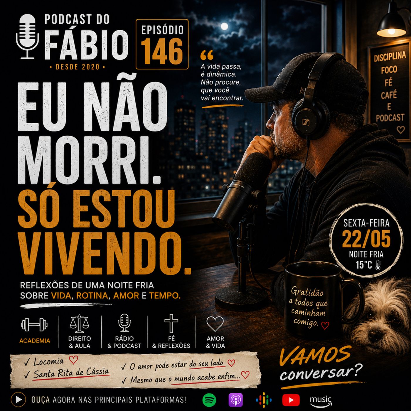 🌙🎙️ 22 de maio de 2026 - Falando um monte de nada… ou talvez falando da vida. episode artwork